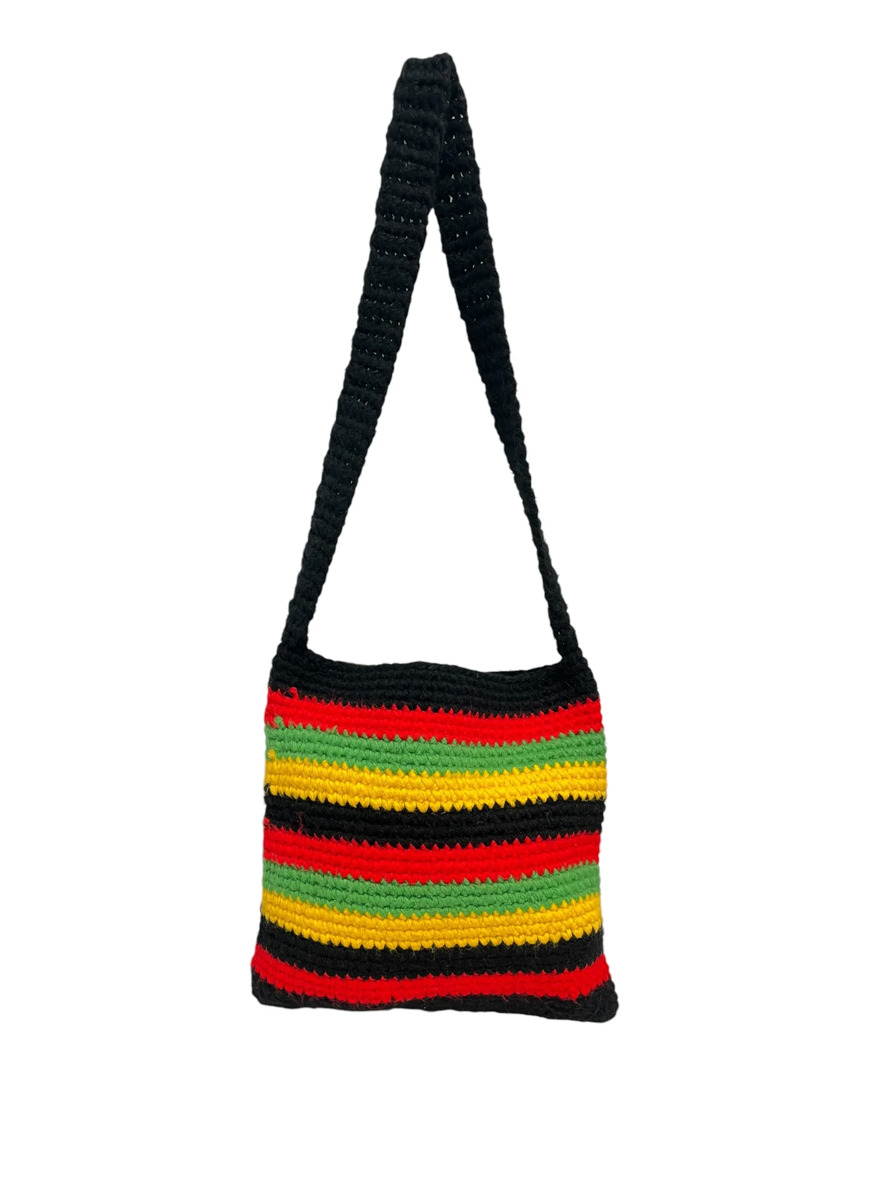 STUSSY/Bag/Stripe/Cotton/RED/KNIT TOTE BAG