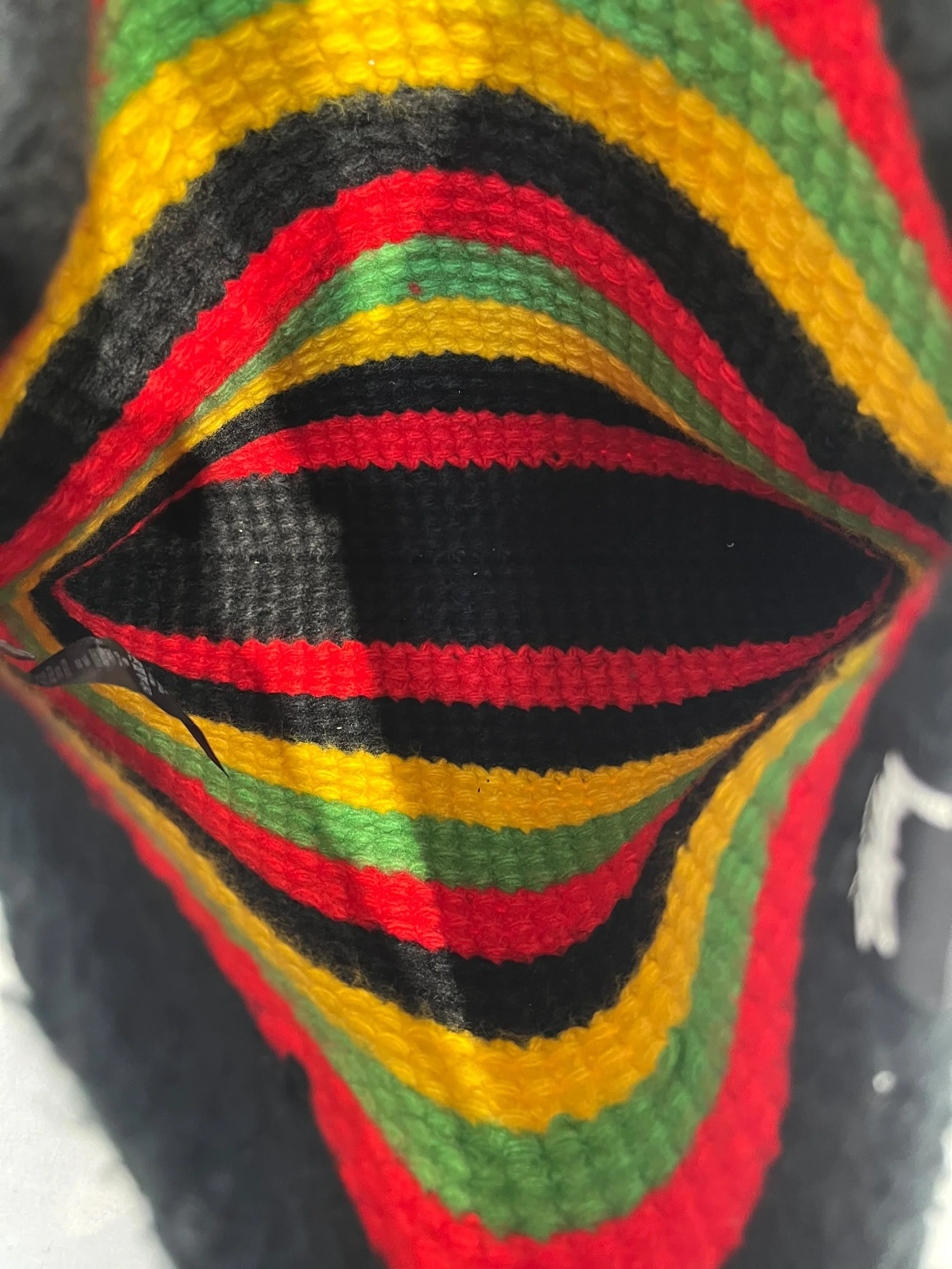 STUSSY/Bag/Stripe/Cotton/RED/KNIT TOTE BAG