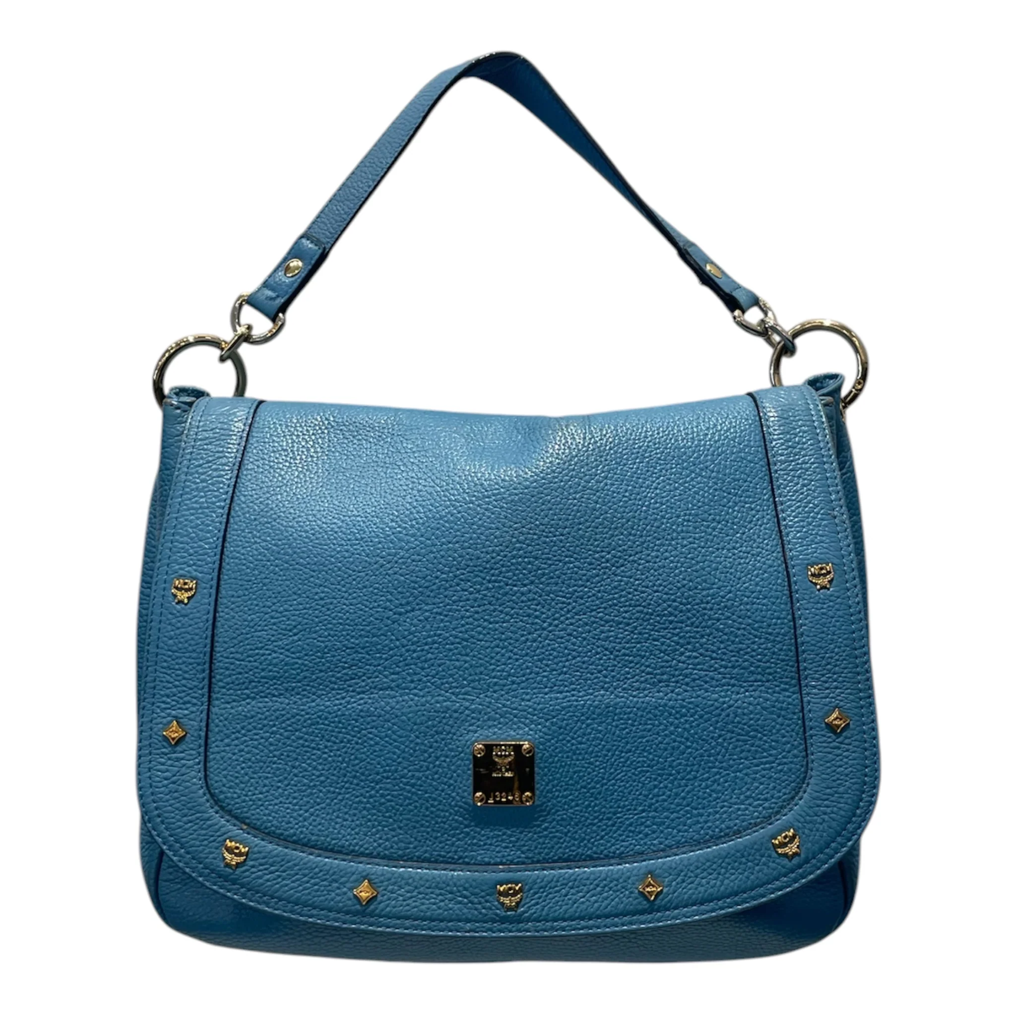 1913-mcm-bag-leather-blu-studded-flap-shoulder-bag-1.webp MCM/Bag/Leather/BLU/Studded Flap Shoulder Bag
