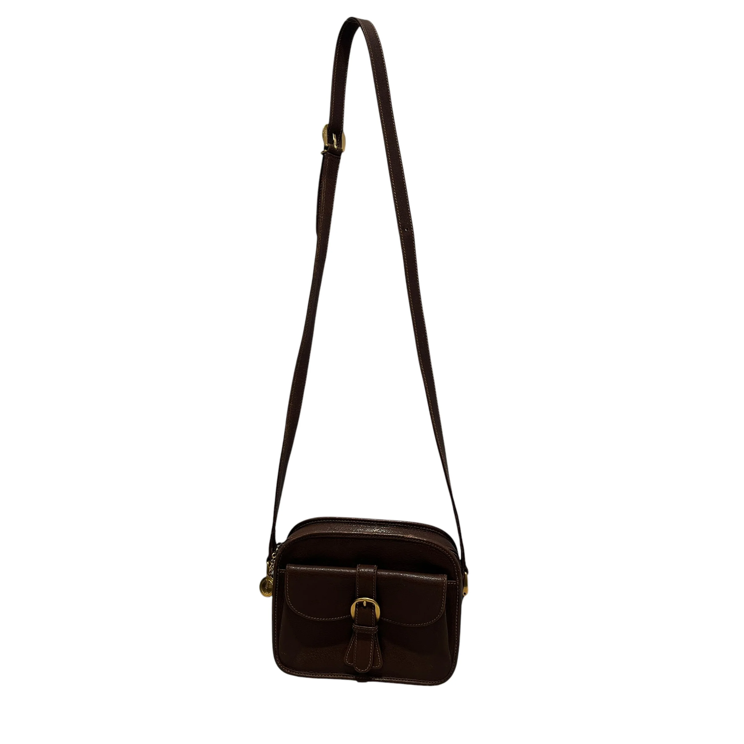 GUCCI/Bag/Leather/BRW/vintage camera bag