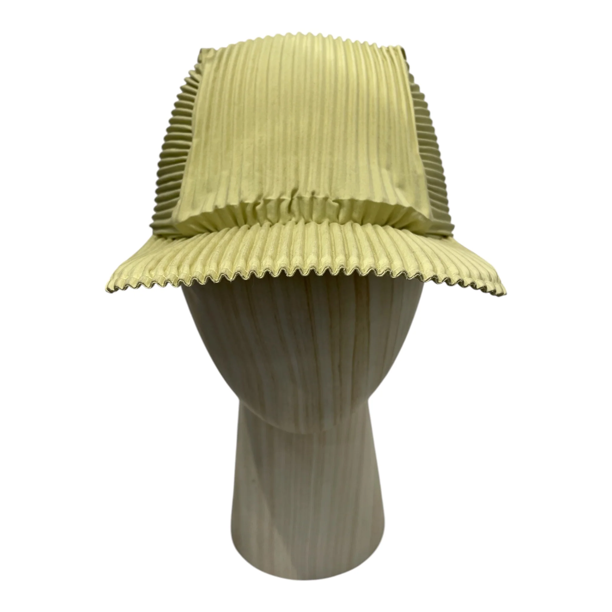 HOMME PLISSE ISSEY MIYAKE/Cap/OS/Polyester/GRN/PLEATED FITTED HAT