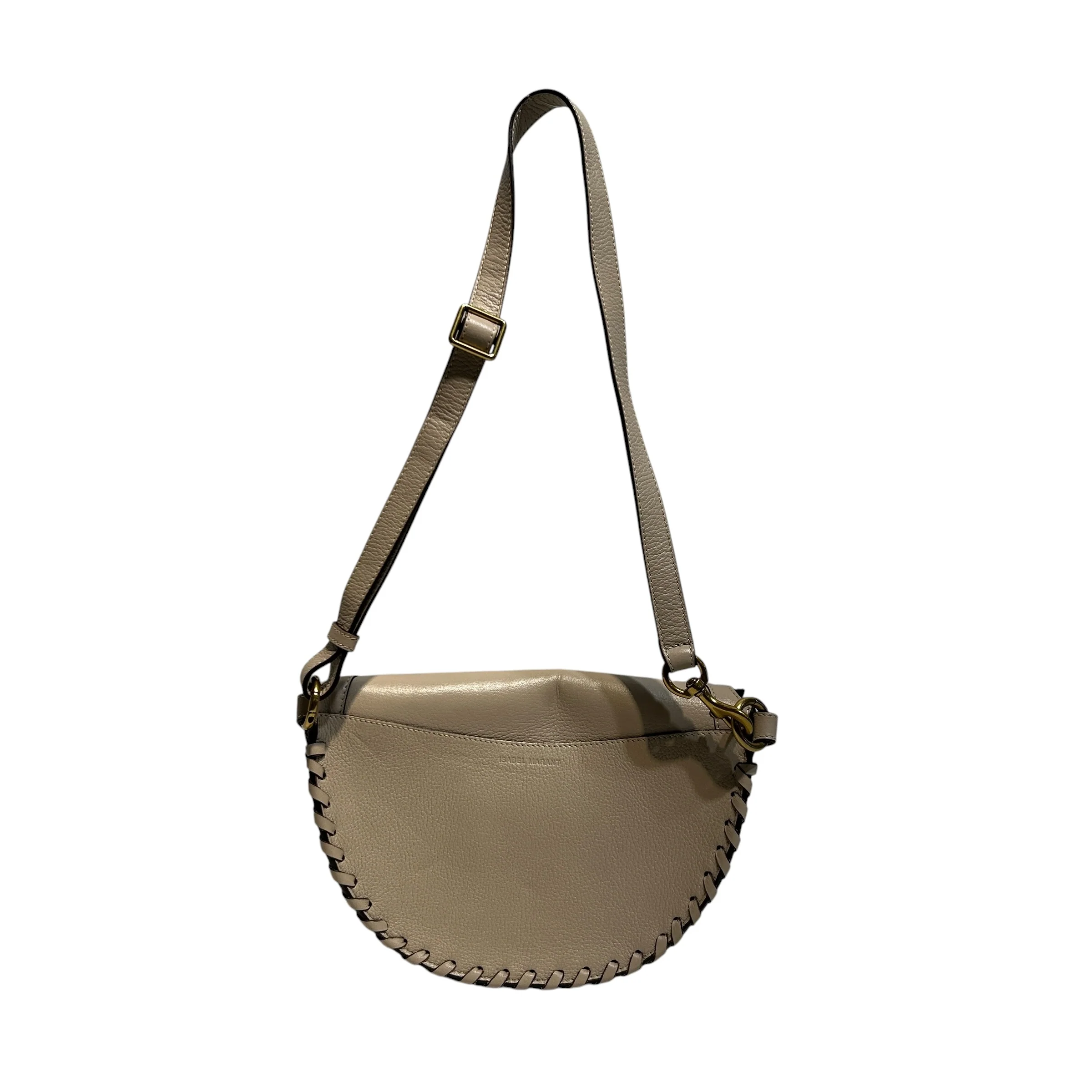 ISABEL MARANT/Fanny Pack/Leather/BEG/Skano Bag Stitched