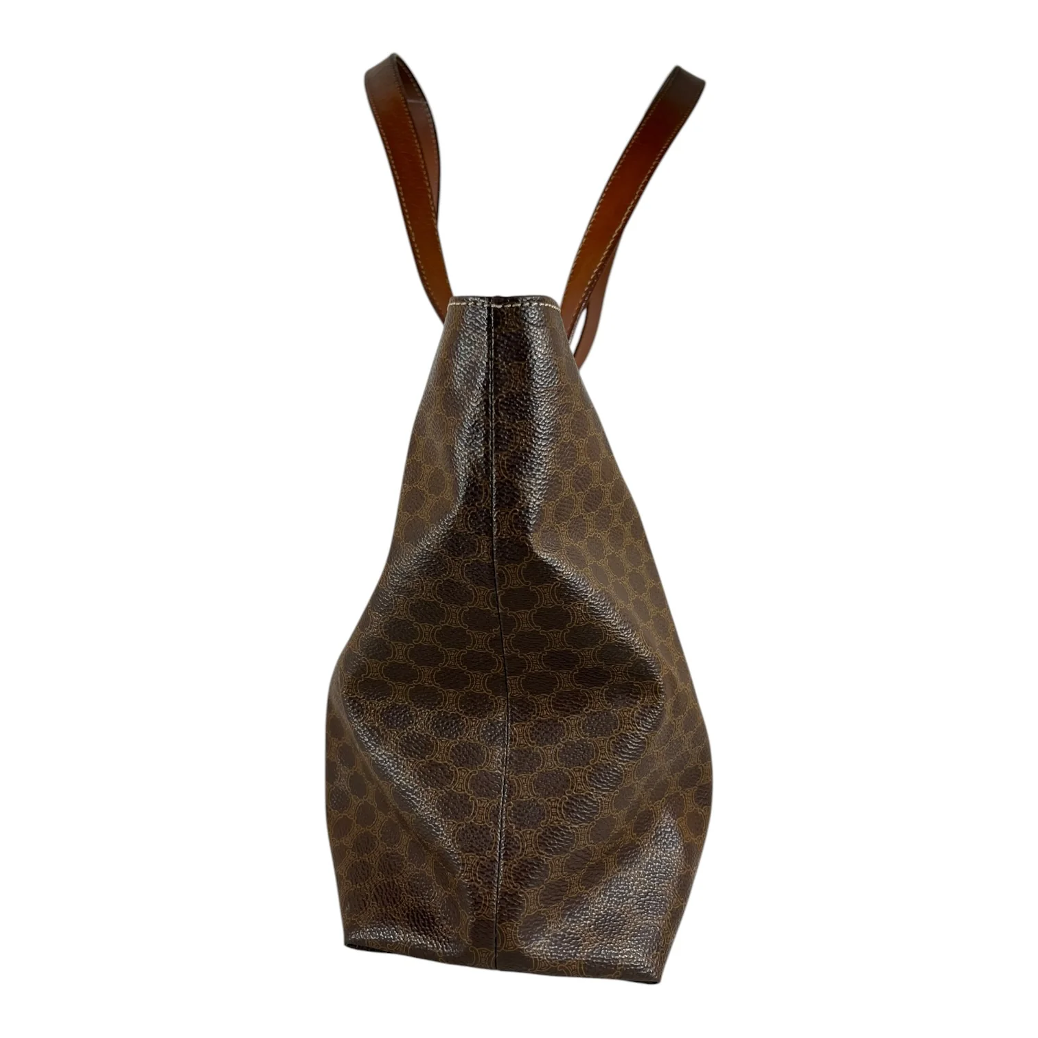 CELINE/Tote Bag/Monogram/Leather/BRW/MACADAM