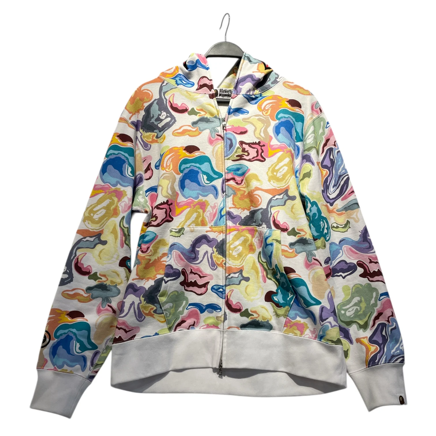 A BATHING APE/Zip Up Hoodie/XL/Cotton/MLT/art camo shark