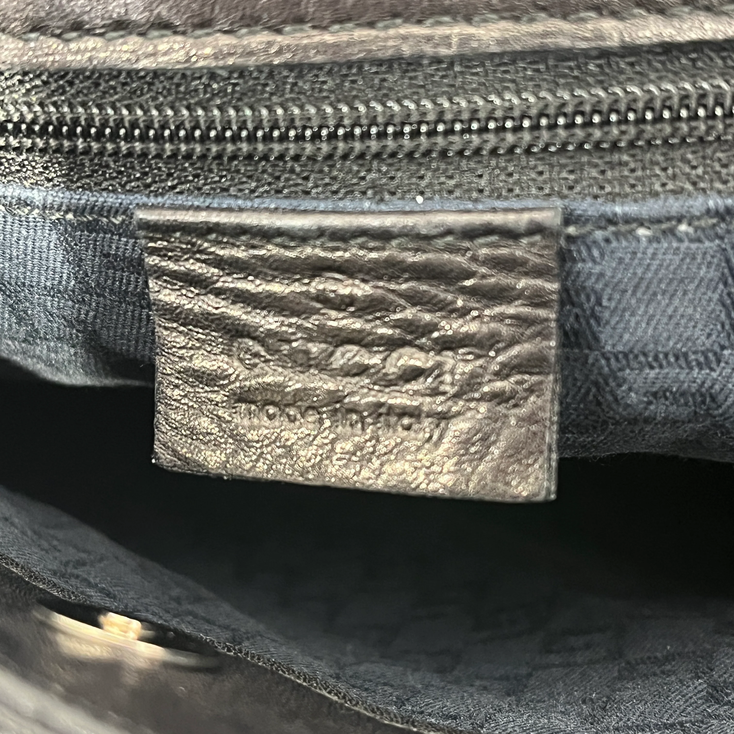GUCCI/Hand Bag/Leather/BLK/VINTAGE HORSEBIT HOBO