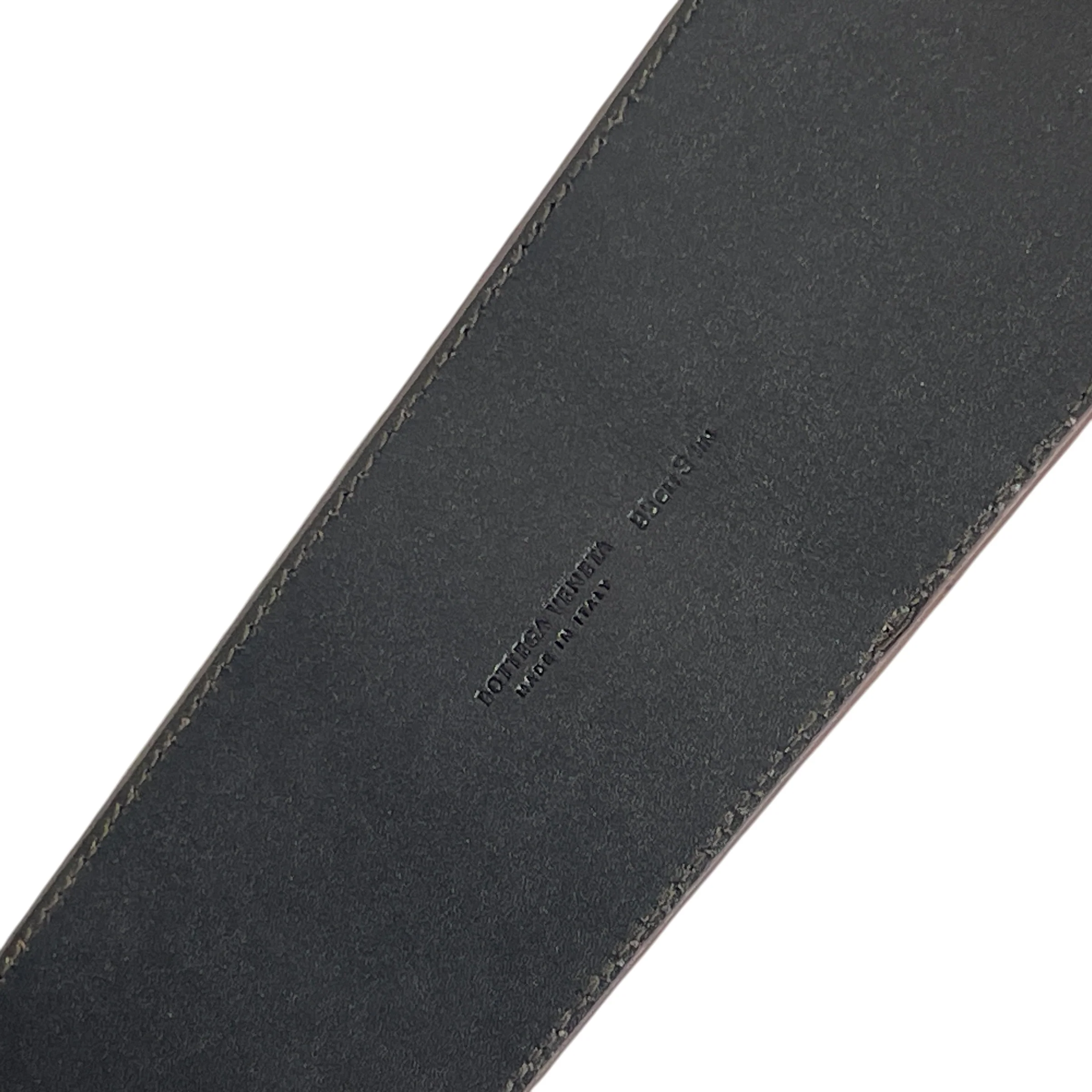 BOTTEGA VENETA/Belt/Leather/BEG/SQUARE GOLD BELT BUCKLE