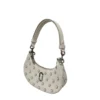 MARC JACOBS/Hand Bag/Leather/WHT/PEARL STUDS THROUGHOUT