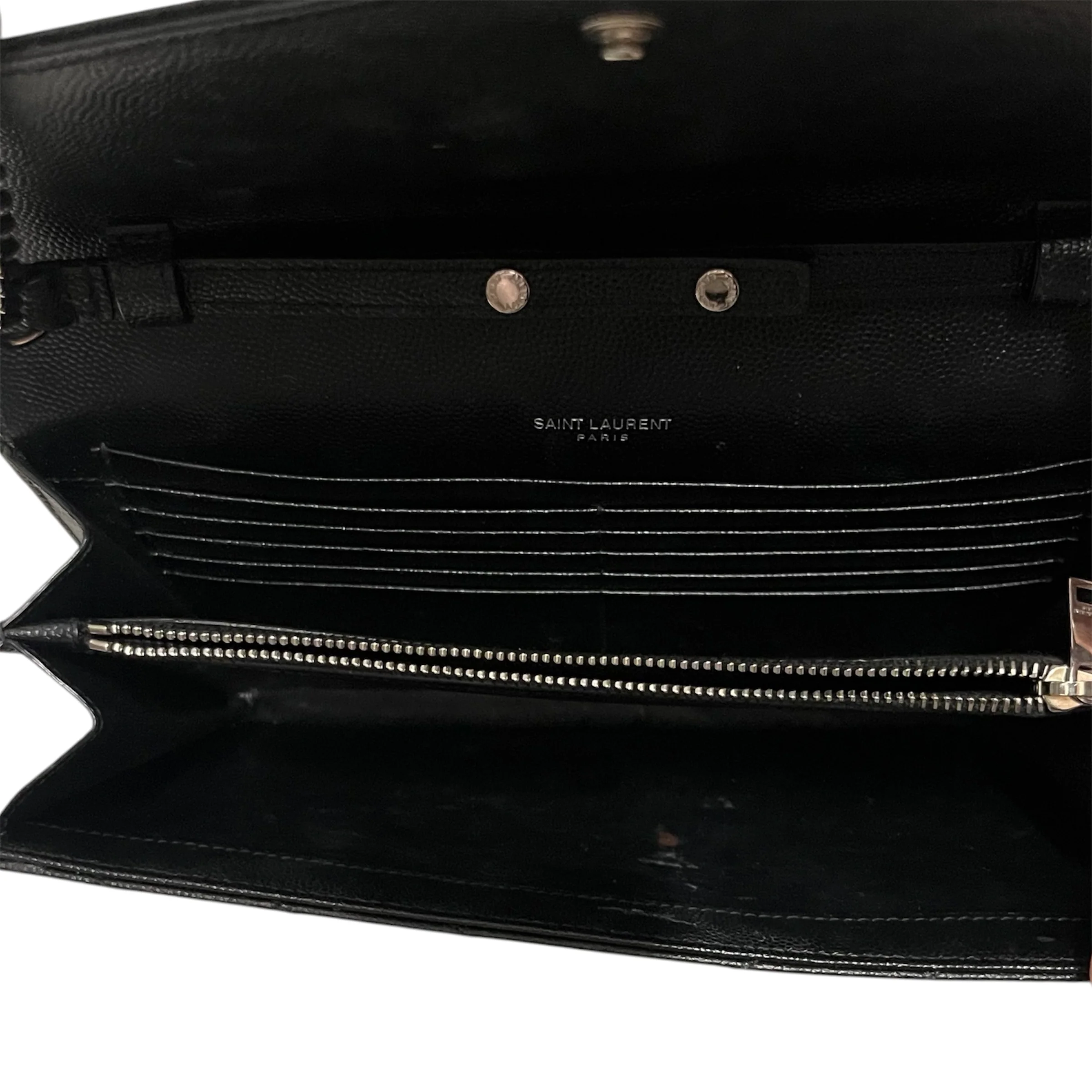 SAINT LAURENT/Cross Body Bag/Leather/BLK/