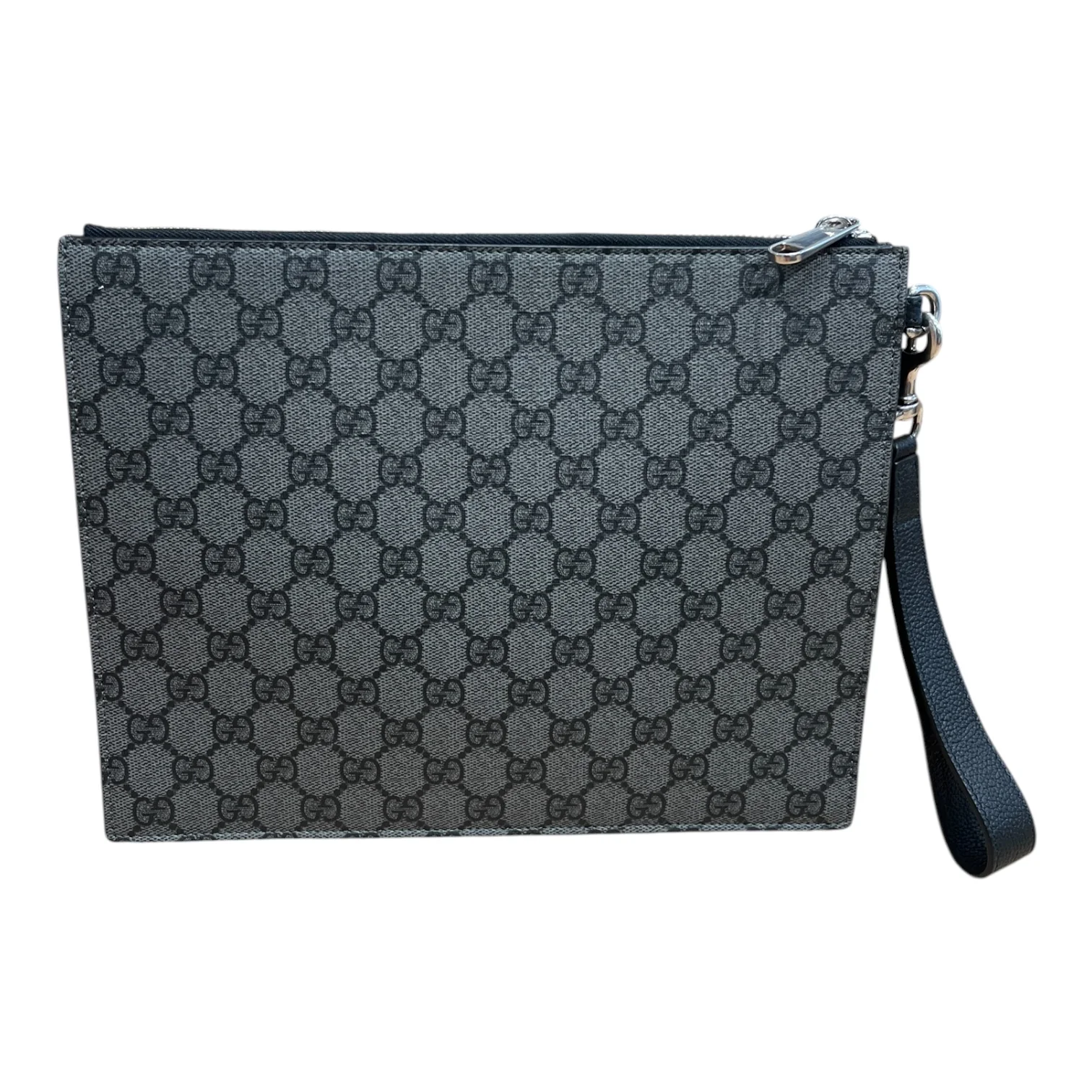 GUCCI/Pouch/Monogram/Leather/GRY/'GUCCI'