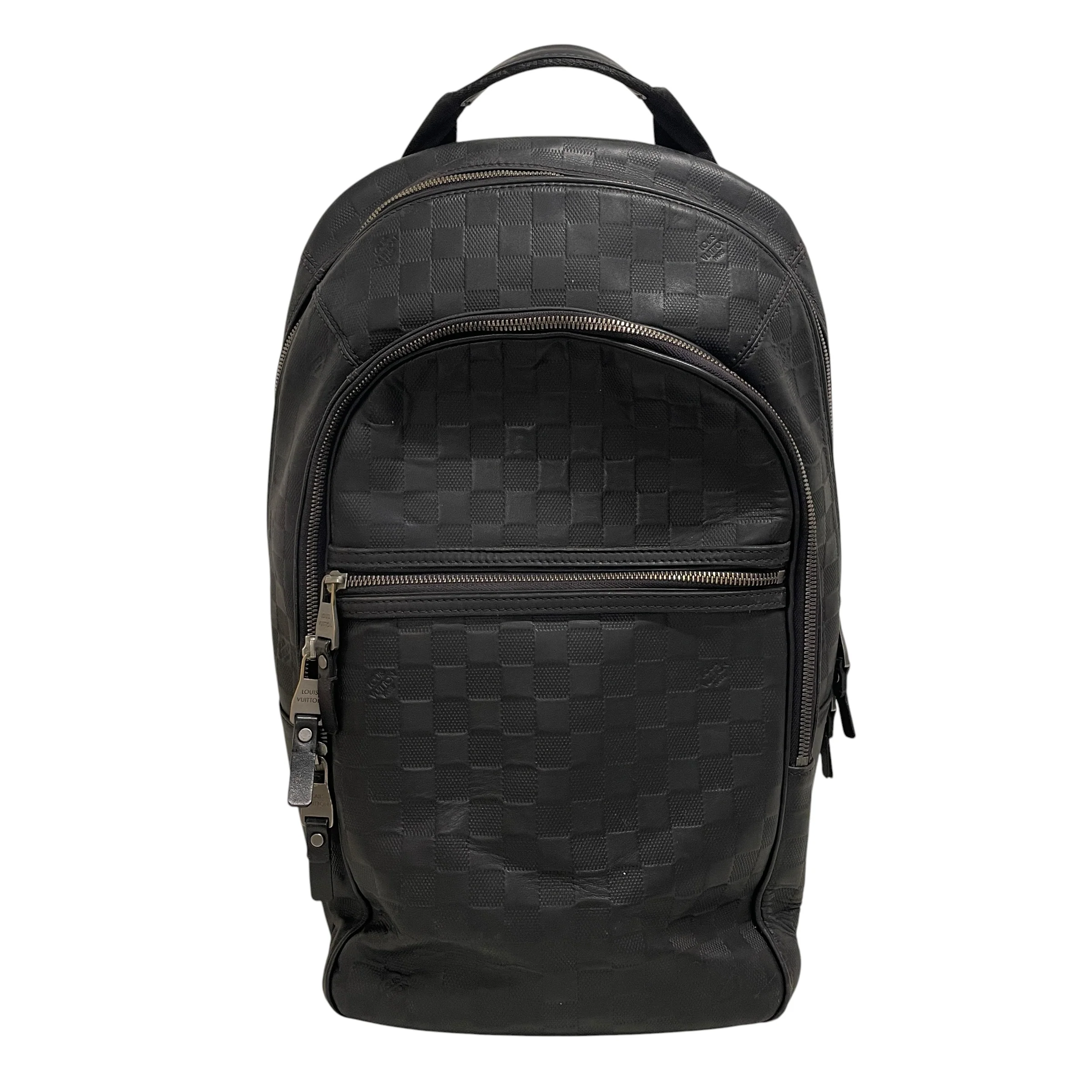 LOUIS VUITTON/Backpack/All Over Print/Leather/BLK/J3VB72Y