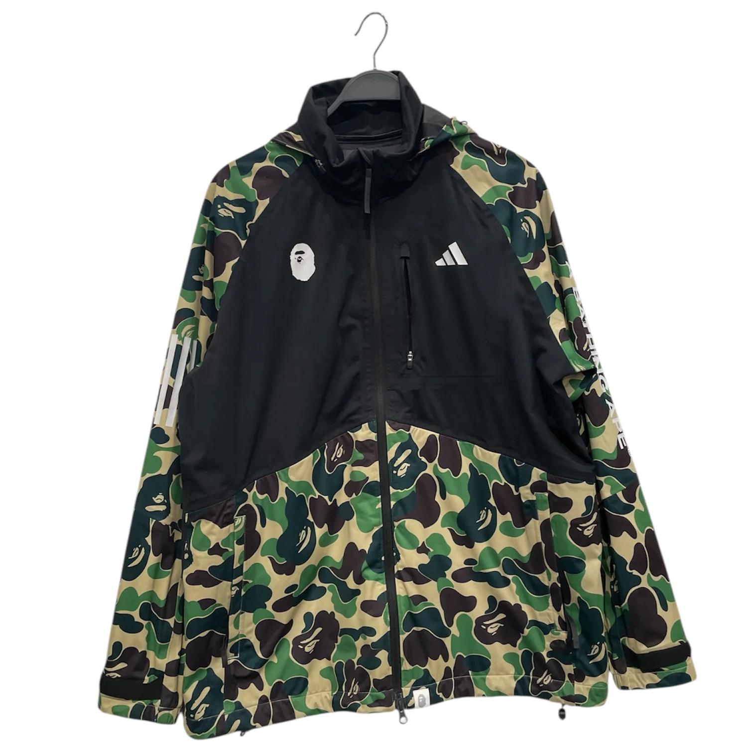 A BATHING APE/adidas/Windbreaker/L/Polyester/GRN/Camouflage/GOLF ABC CAMO JACKET