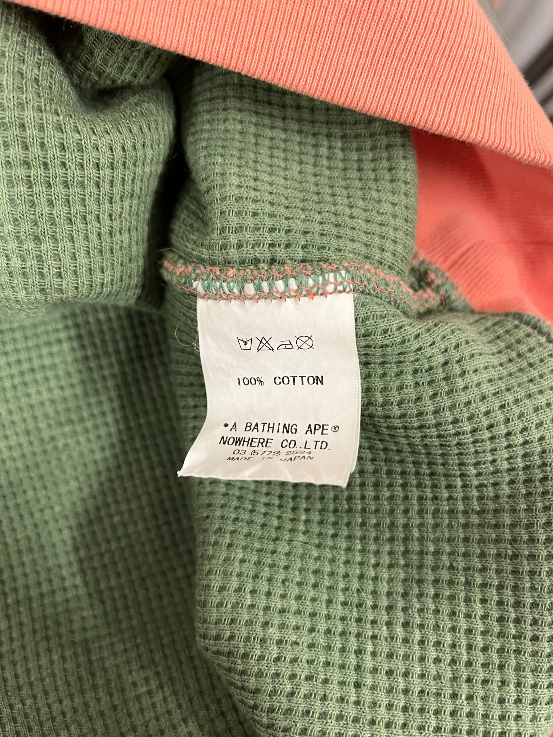 A BATHING APE/Zip Up Hoodie/XL/Cotton/PNK/