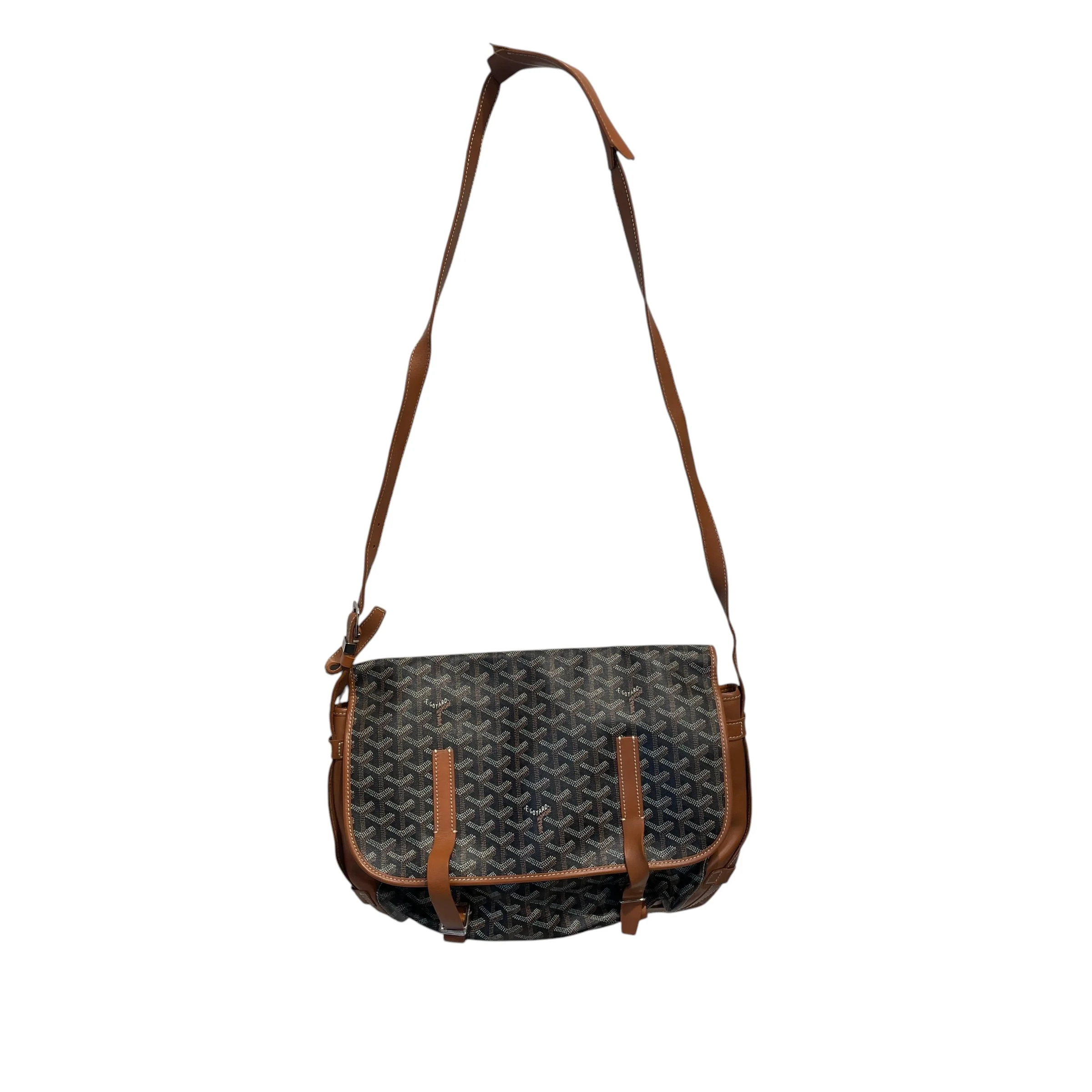 1981-goyard-cross-body-bag-all-over-print-leather-blk-belvedere-pm-messenger-brown-1.webp GOYARD/Cross Body Bag/All Over Print/Leather/BLK/belvedere pm messenger/brown