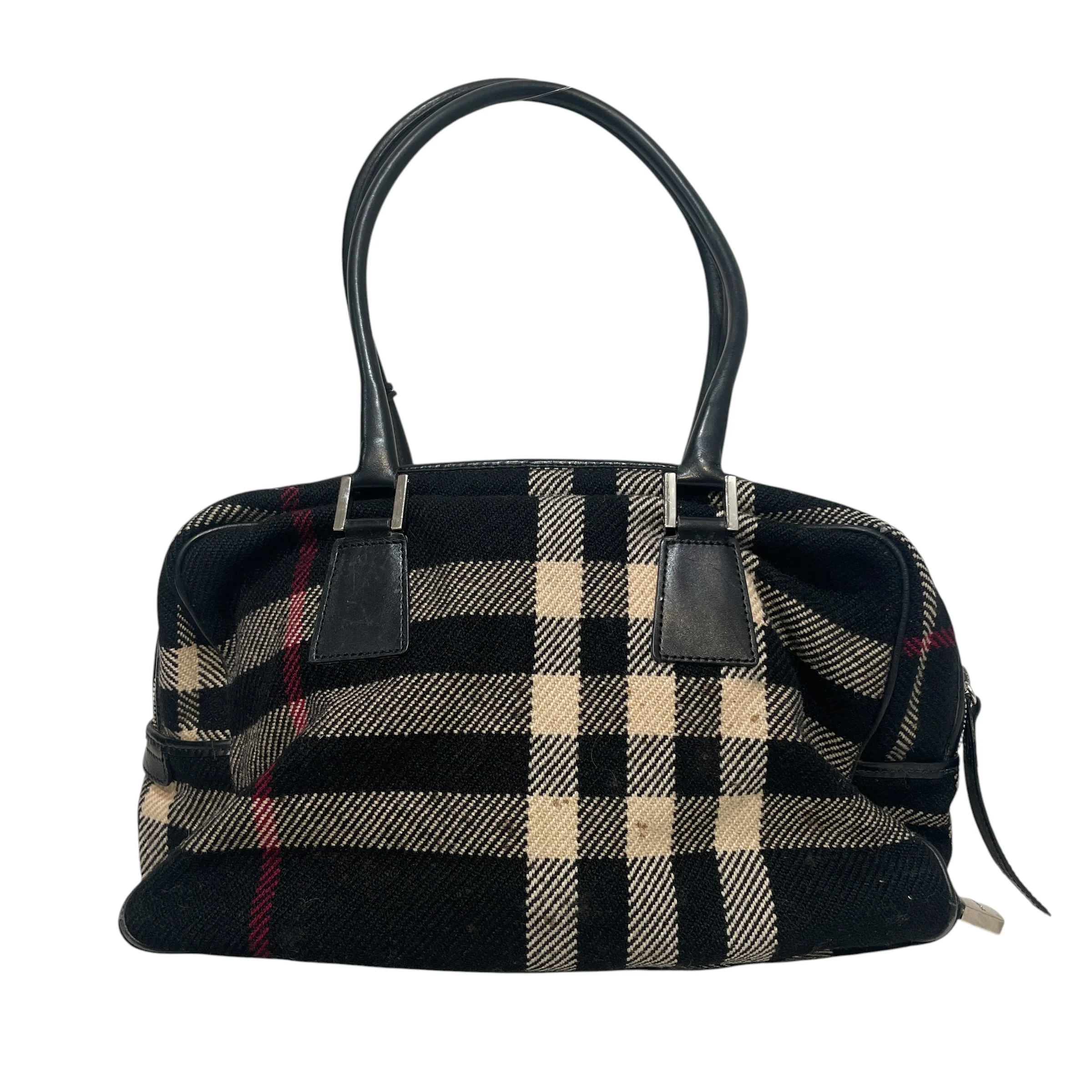 BURBERRY/Hand Bag/Plaid/Cotton/BLK/Nova Check