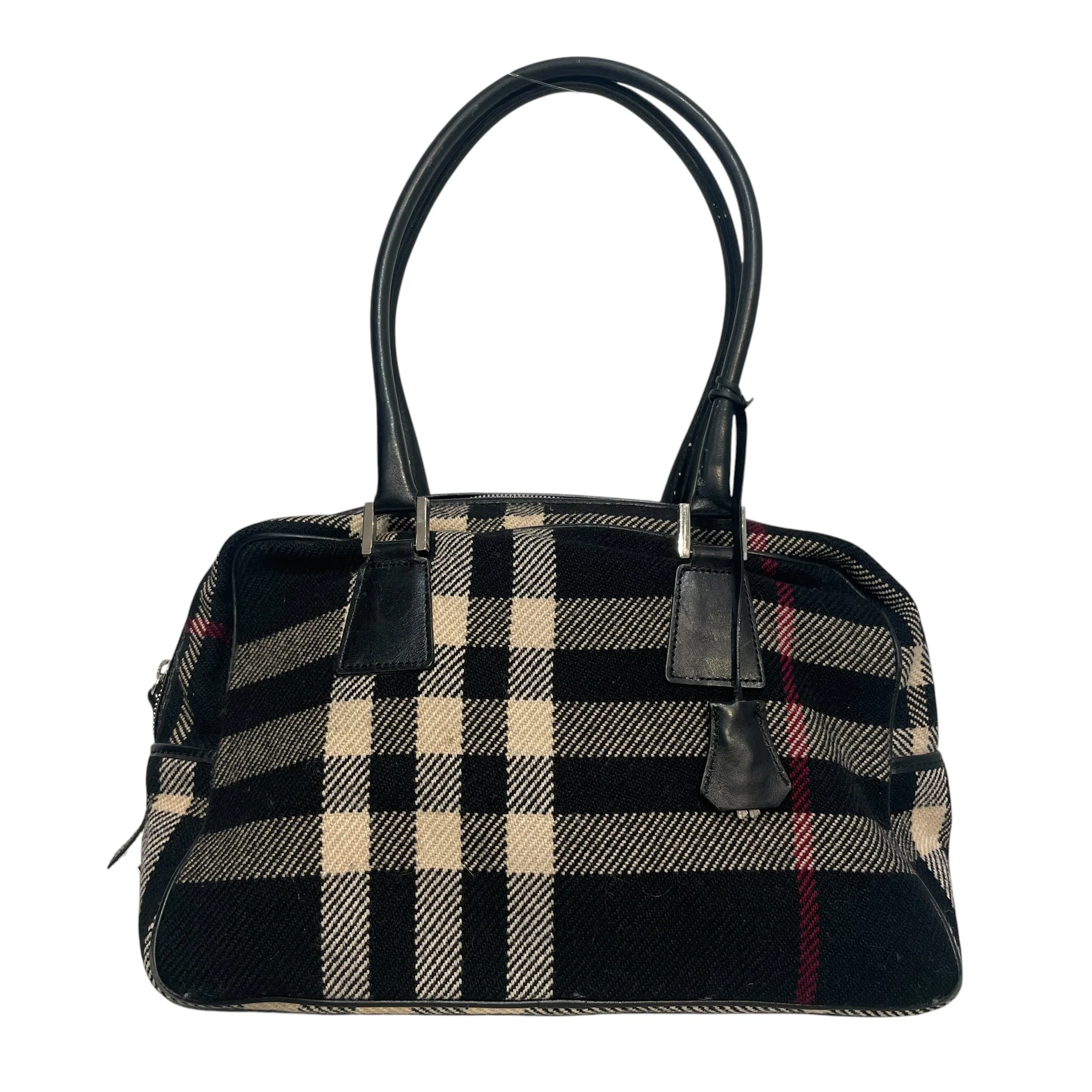 BURBERRY/Hand Bag/Plaid/Cotton/BLK/Nova Check