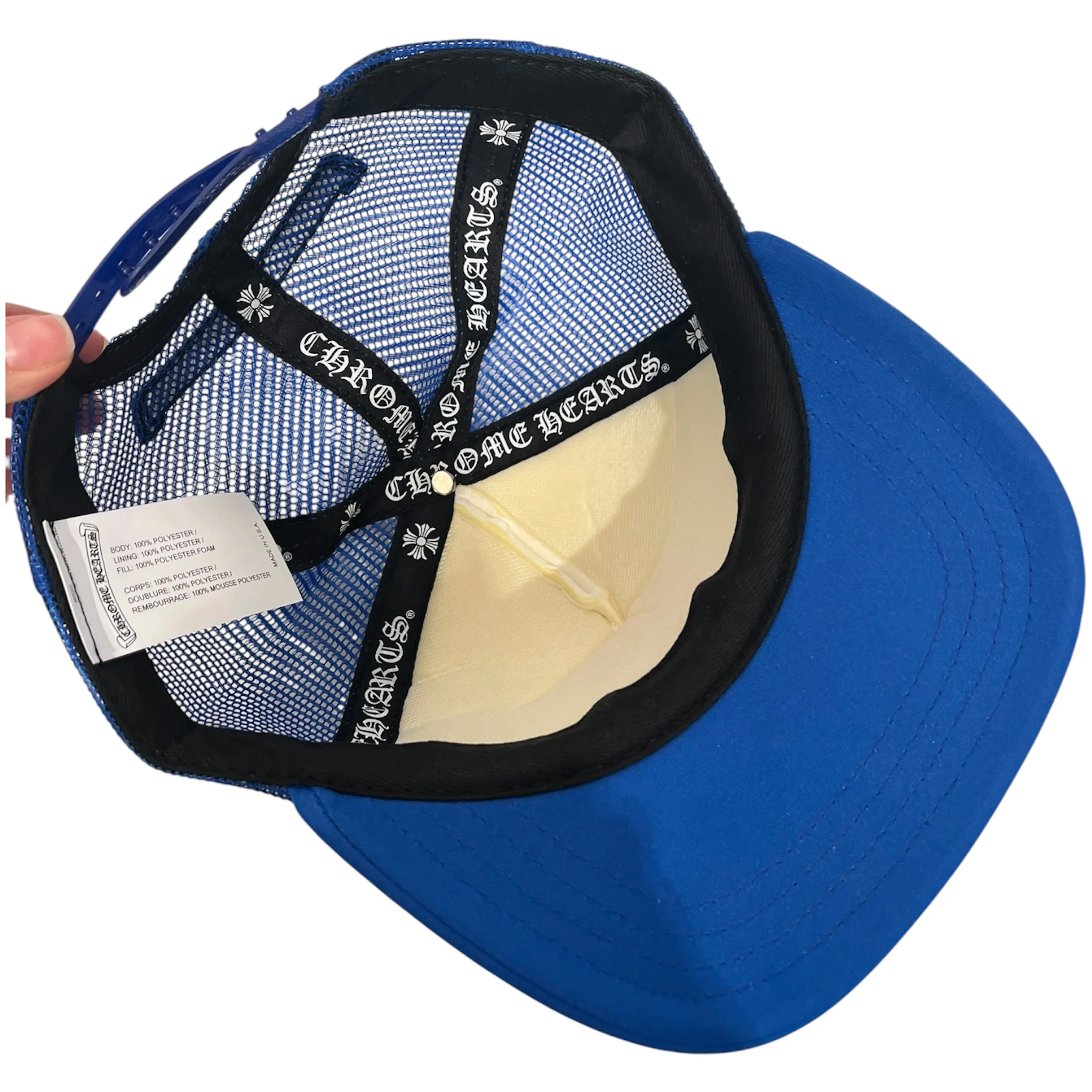 CHROME HEARTS/Trucker Cap/OS/BLU/