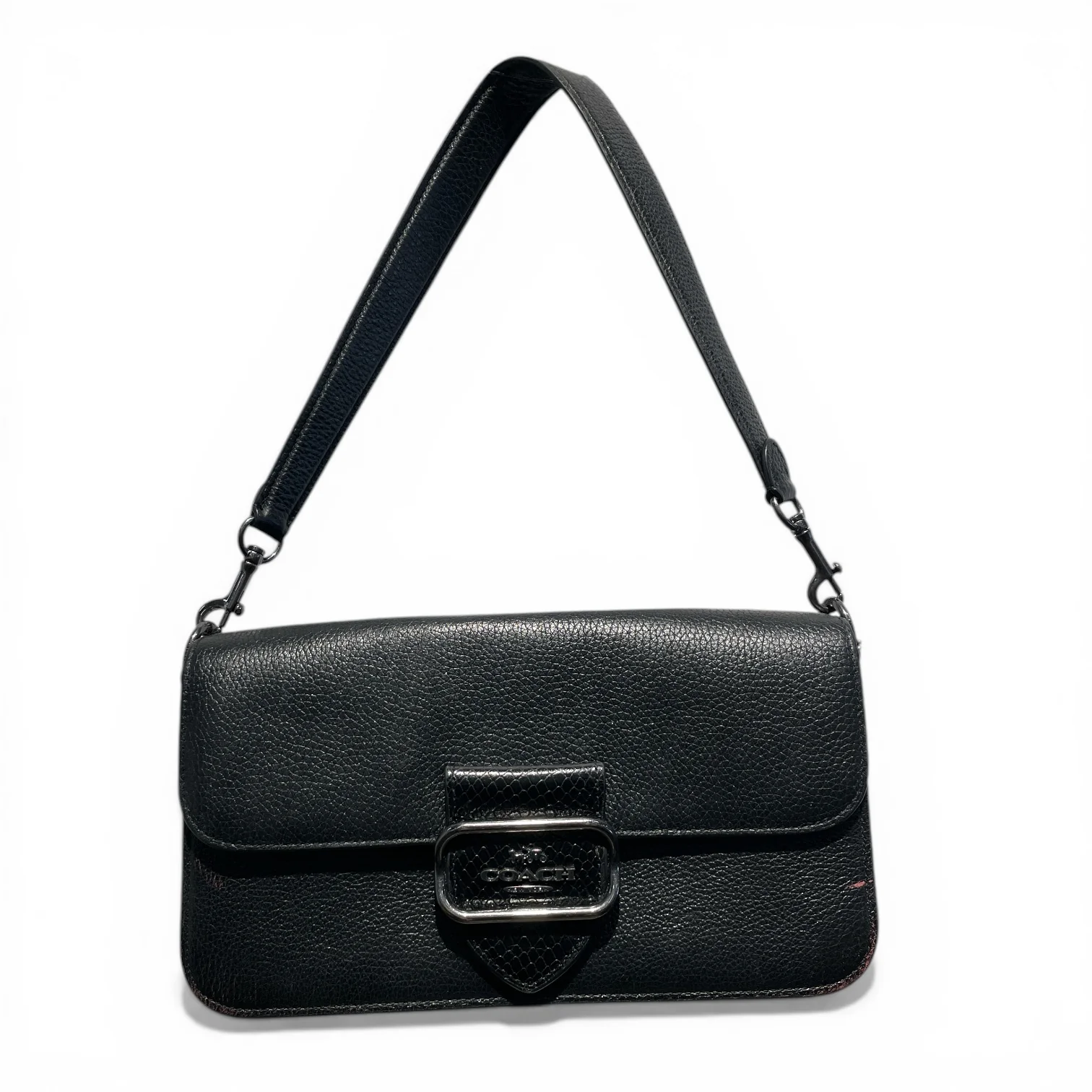 COACH/Hand Bag/Leather/BLK/
