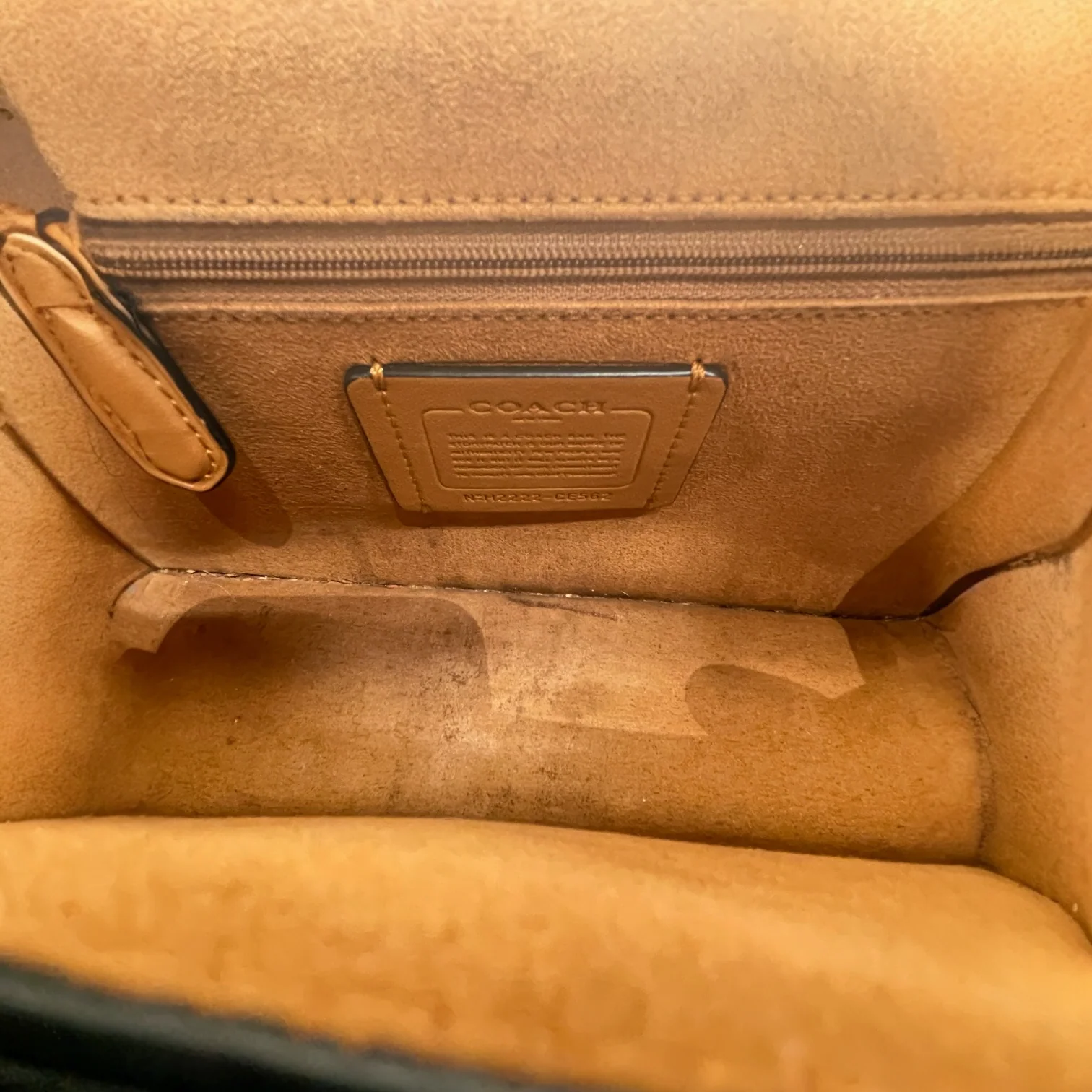 COACH/Hand Bag/Leather/BLK/