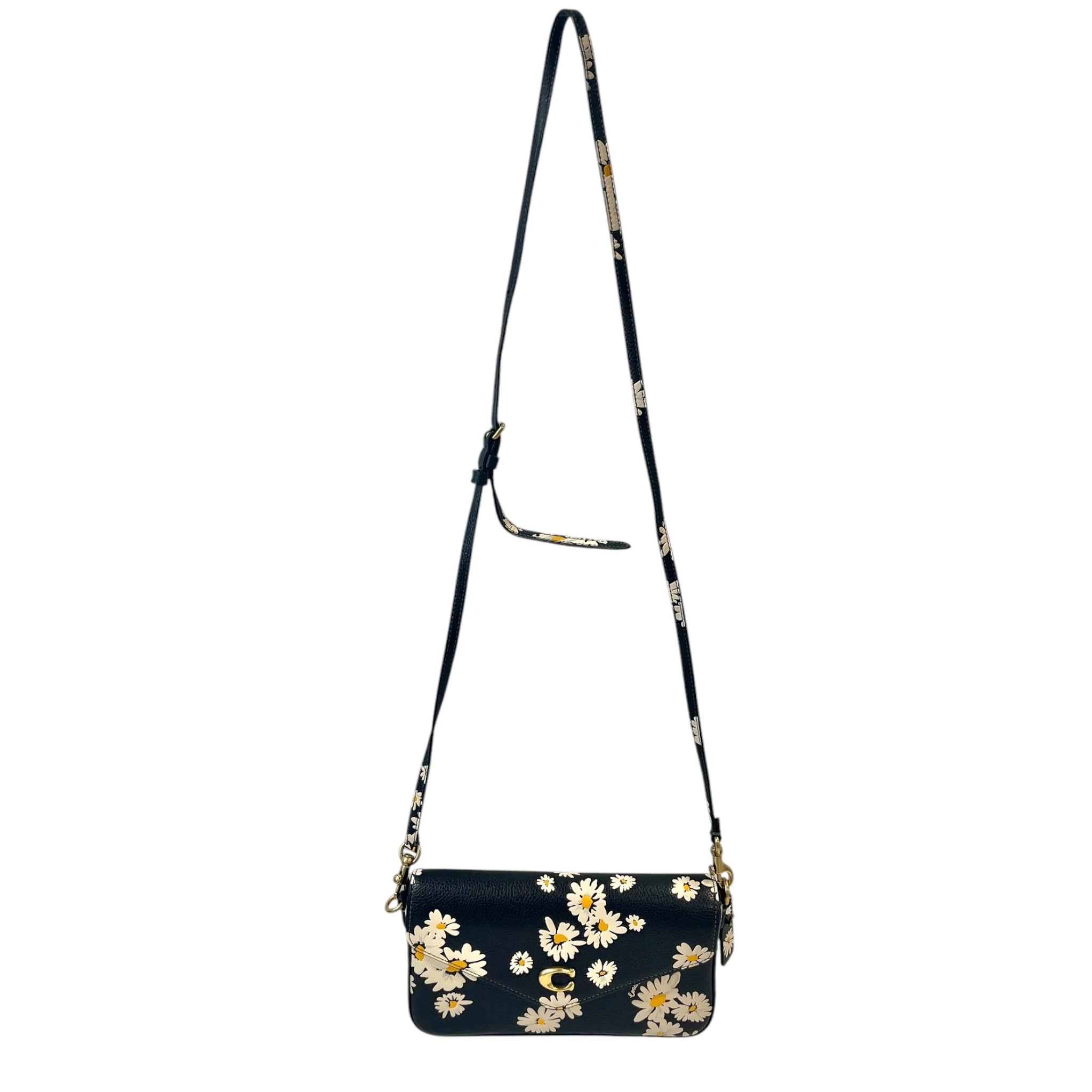 COACH/Cross Body Bag/Floral Pattern/Leather/MLT/DAISY PRINT