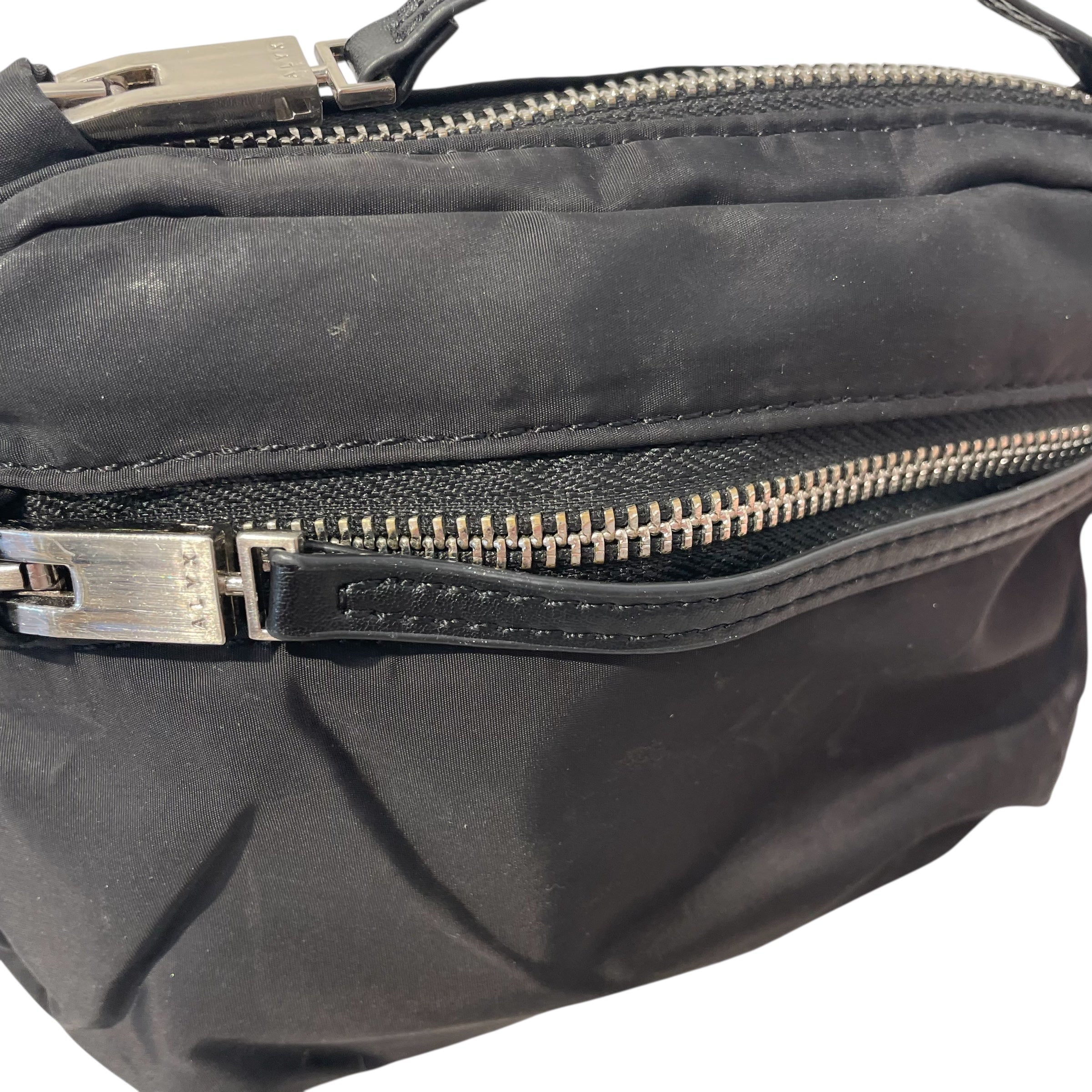 1017 ALYX 9SM(ALYX)/Fanny Pack/S/Nylon/BLK/TWO ZIPPERS