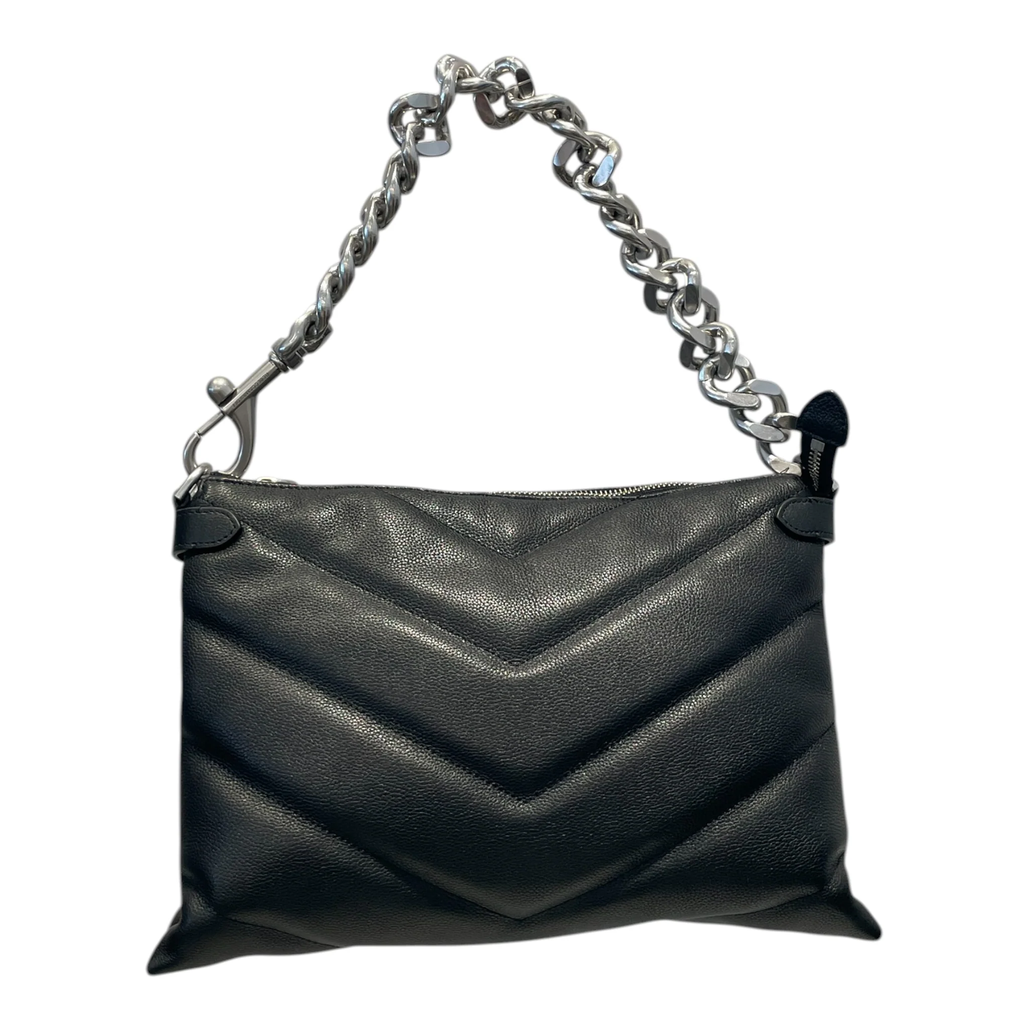 REBECCA MINKOFF/Cross Body Bag/Leather/BLK/QUILTED SHOULER BAG