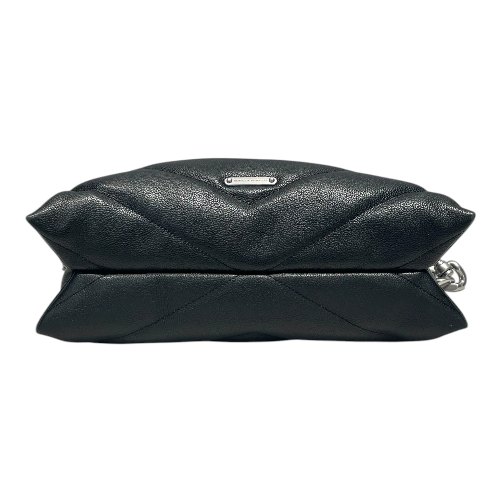 REBECCA MINKOFF/Cross Body Bag/Leather/BLK/QUILTED SHOULER BAG