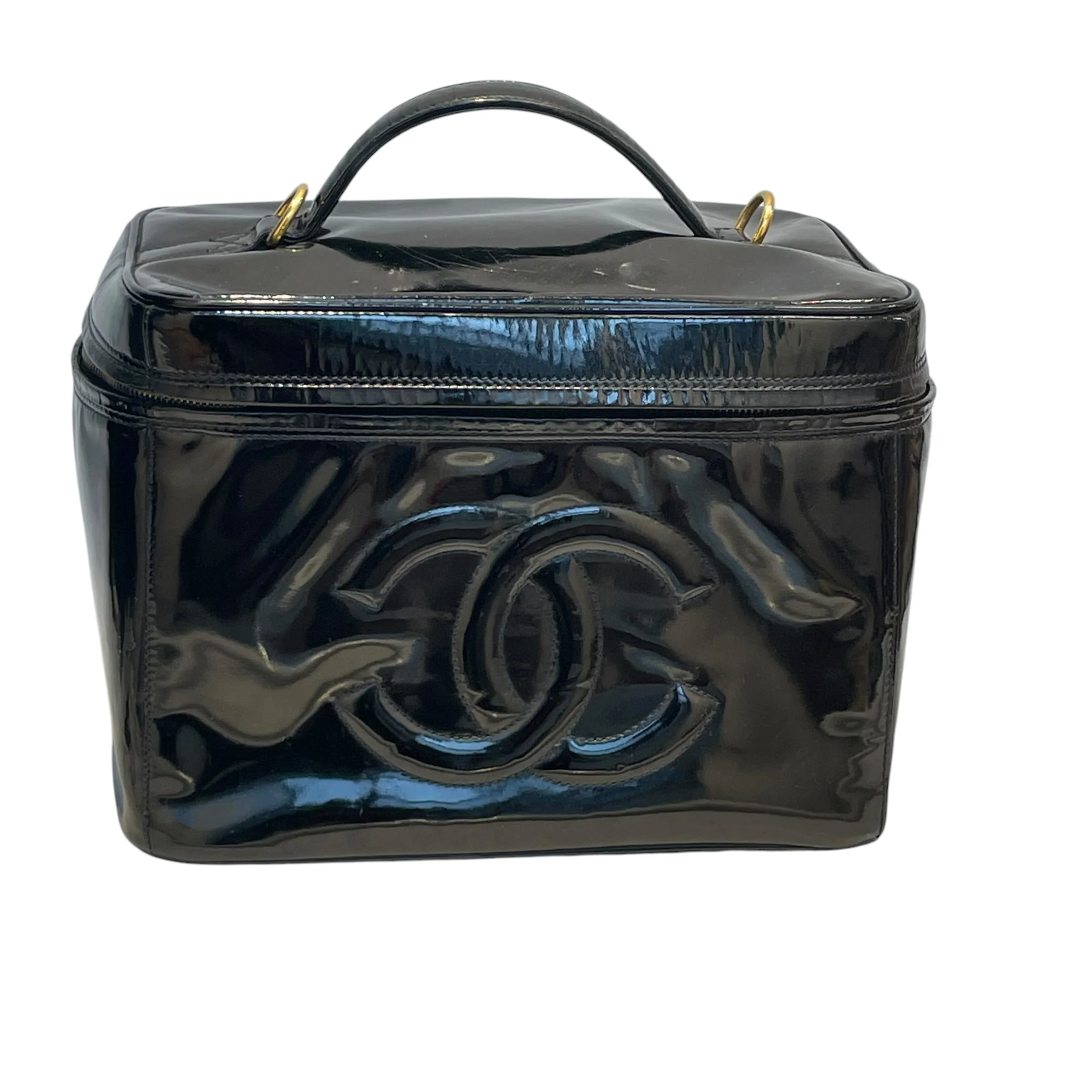CHANEL/Bag/Leather/BLK/vanity case large cc