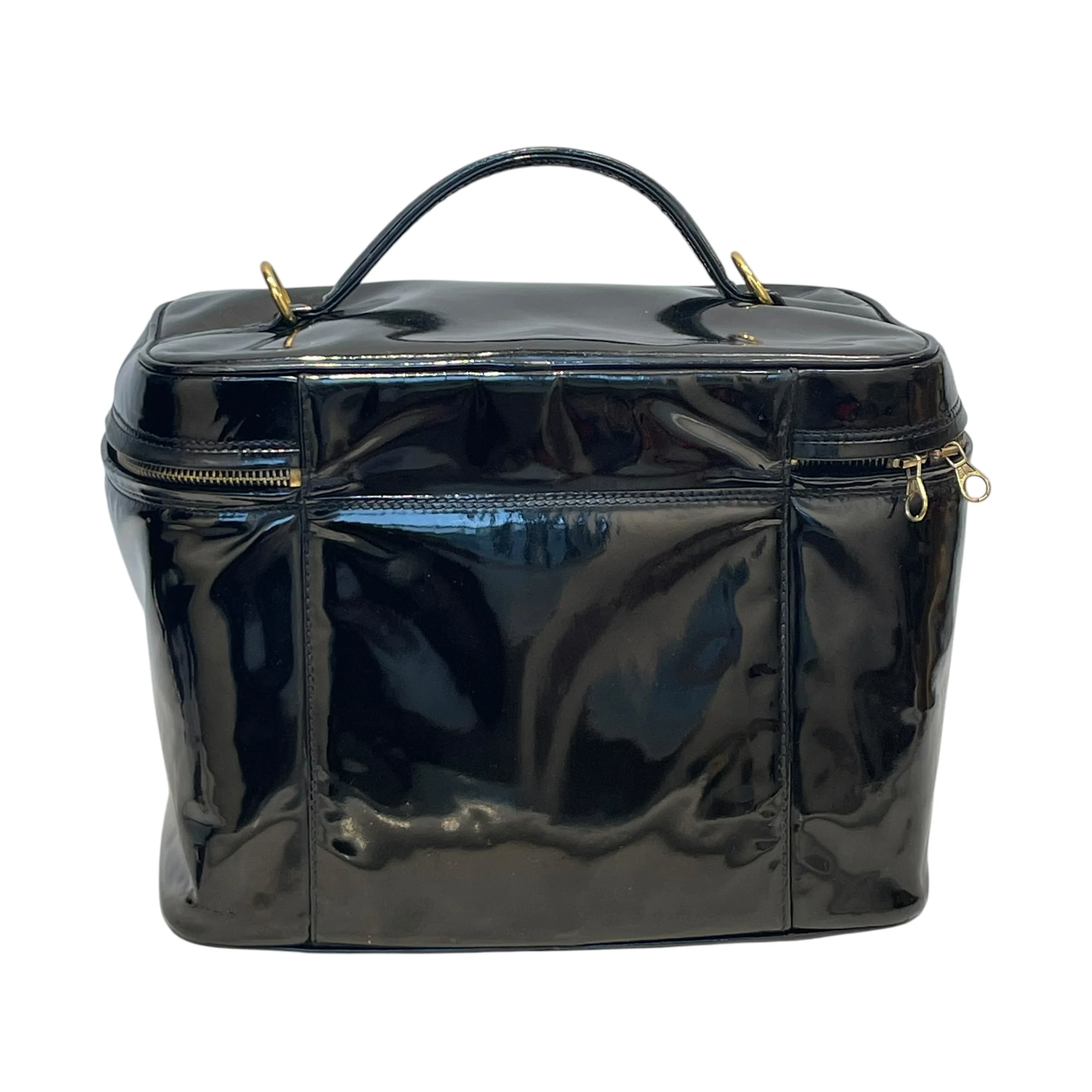 CHANEL/Bag/Leather/BLK/vanity case large cc