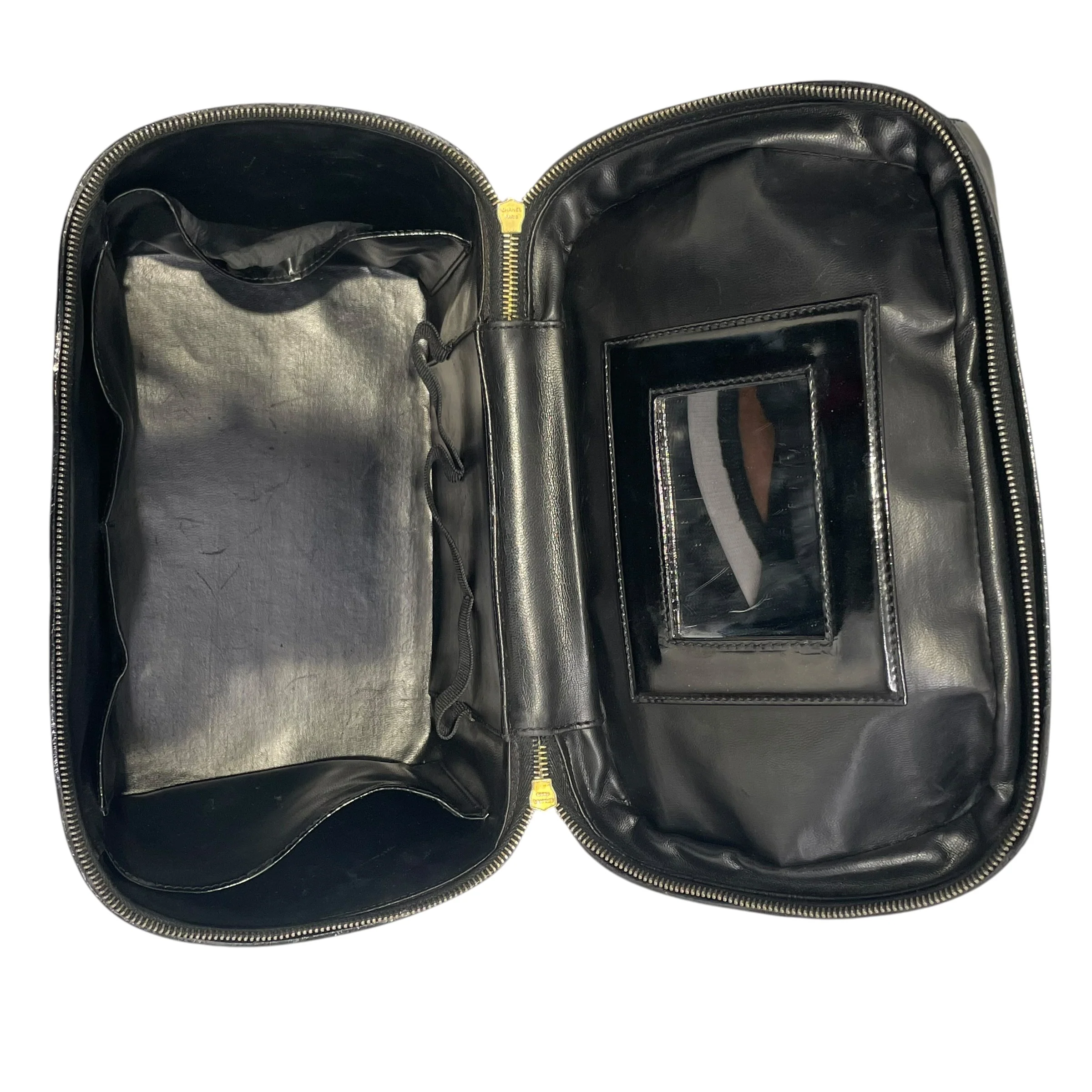CHANEL/Bag/Leather/BLK/vanity case large cc