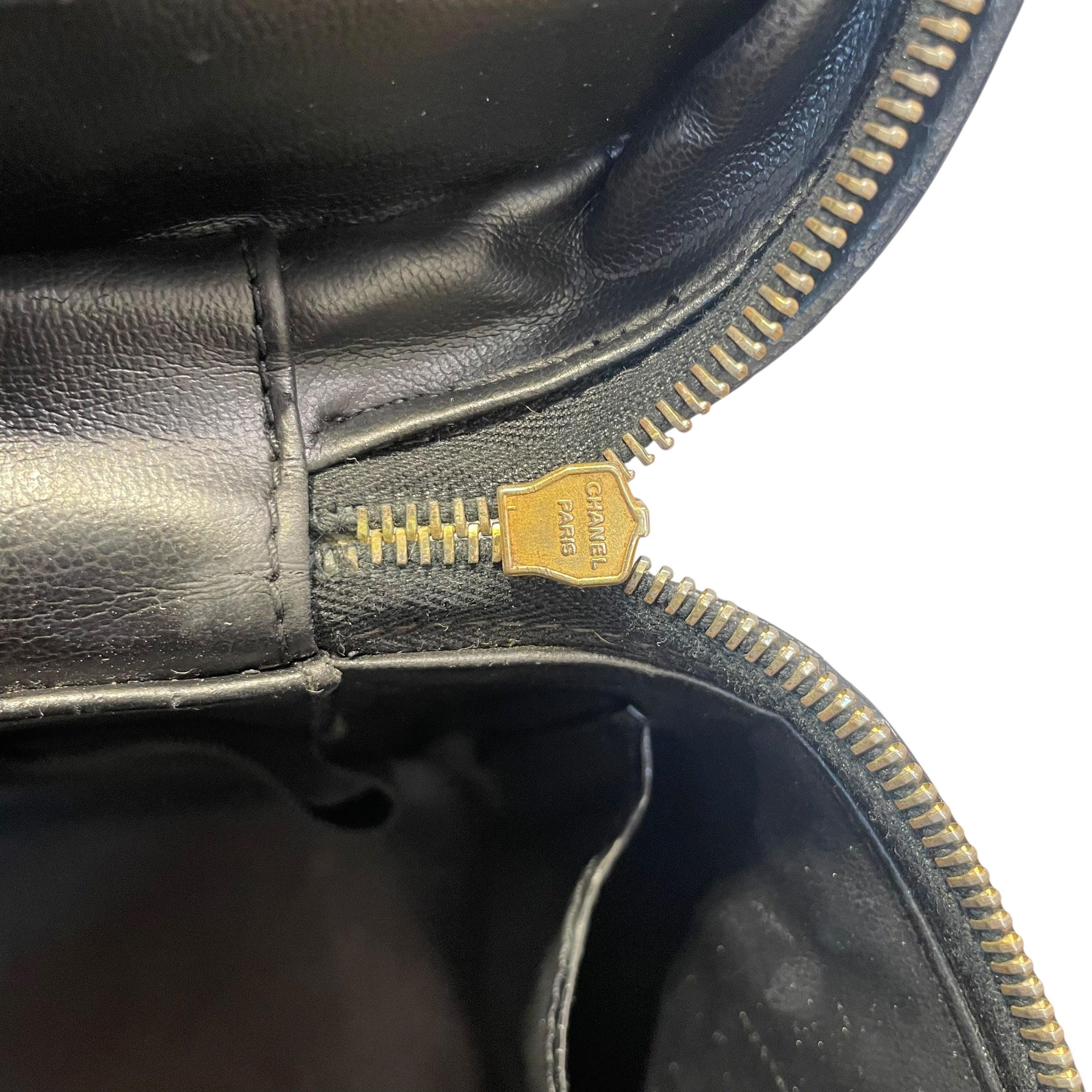 CHANEL/Bag/Leather/BLK/vanity case large cc