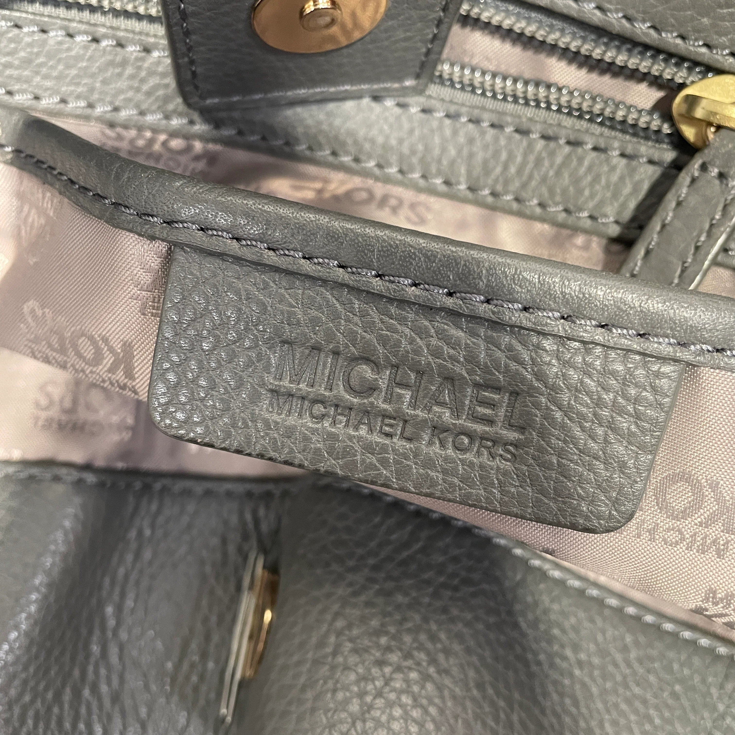 MICHAEL KORS/Tote Bag/Leather/GRY/Grey Gansevoort Pebbled Tote
