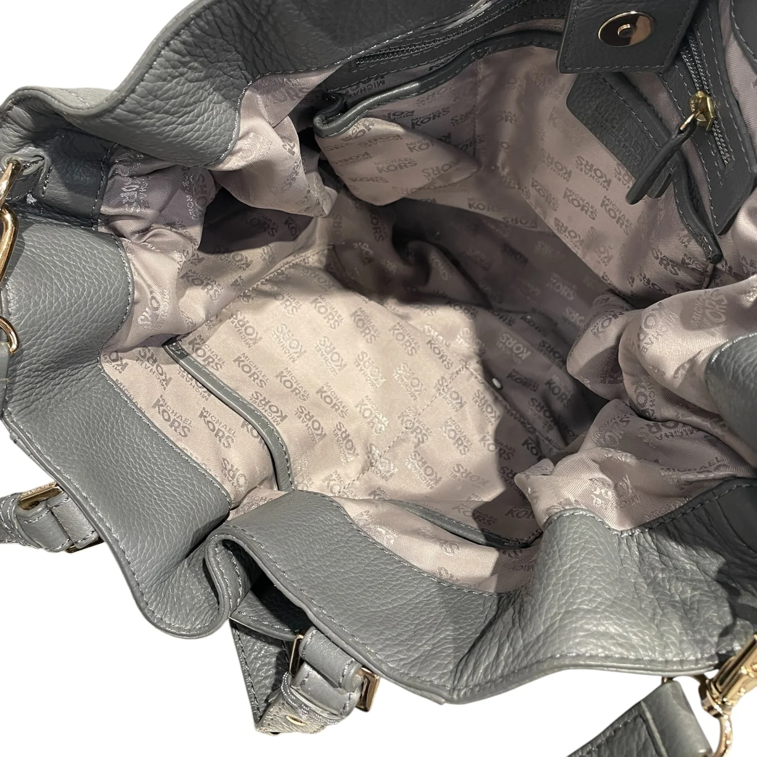 MICHAEL KORS/Tote Bag/Leather/GRY/Grey Gansevoort Pebbled Tote
