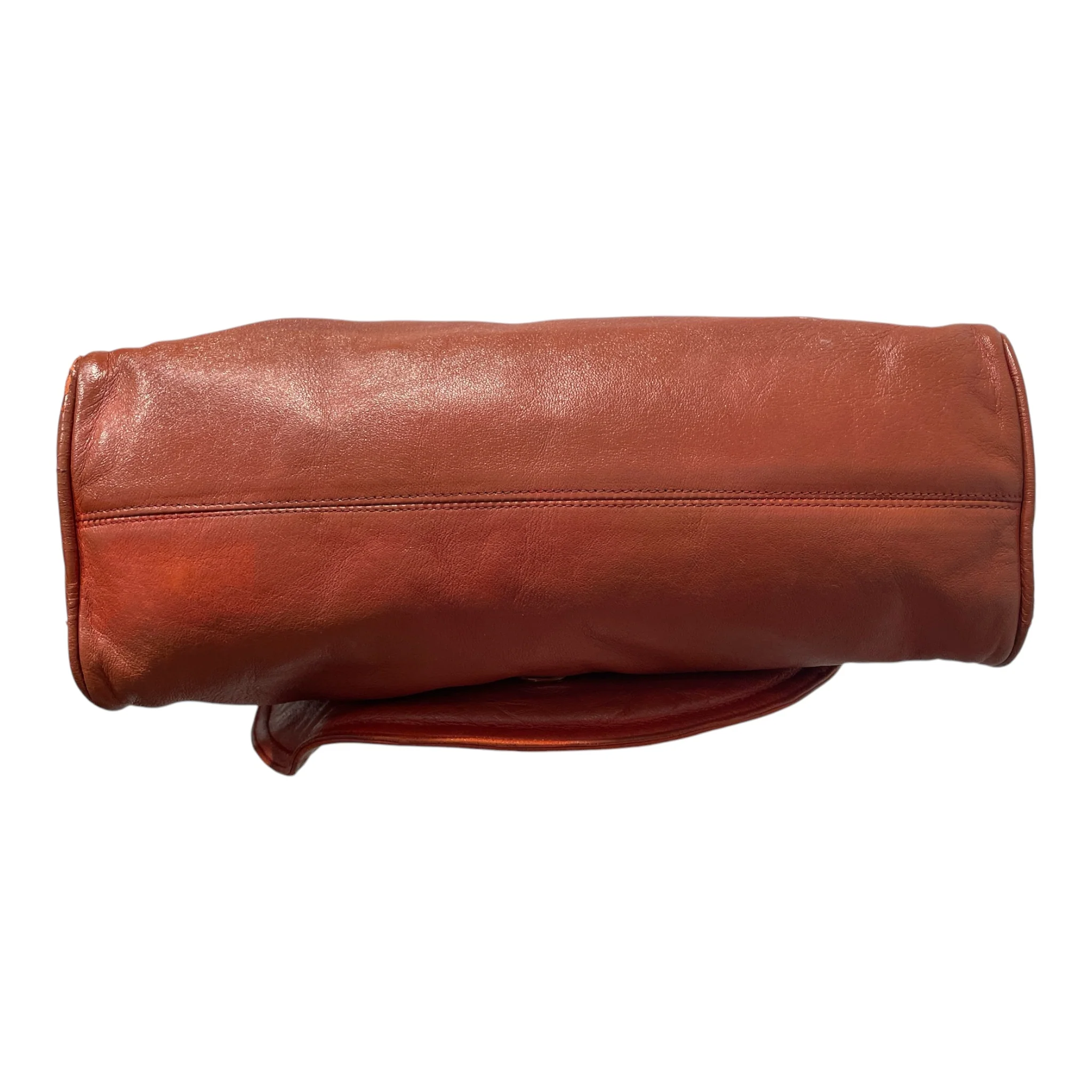 BOTTEGA VENETA/Hand Bag/Leather/ORN/WOODEN STRAP HOLDERS