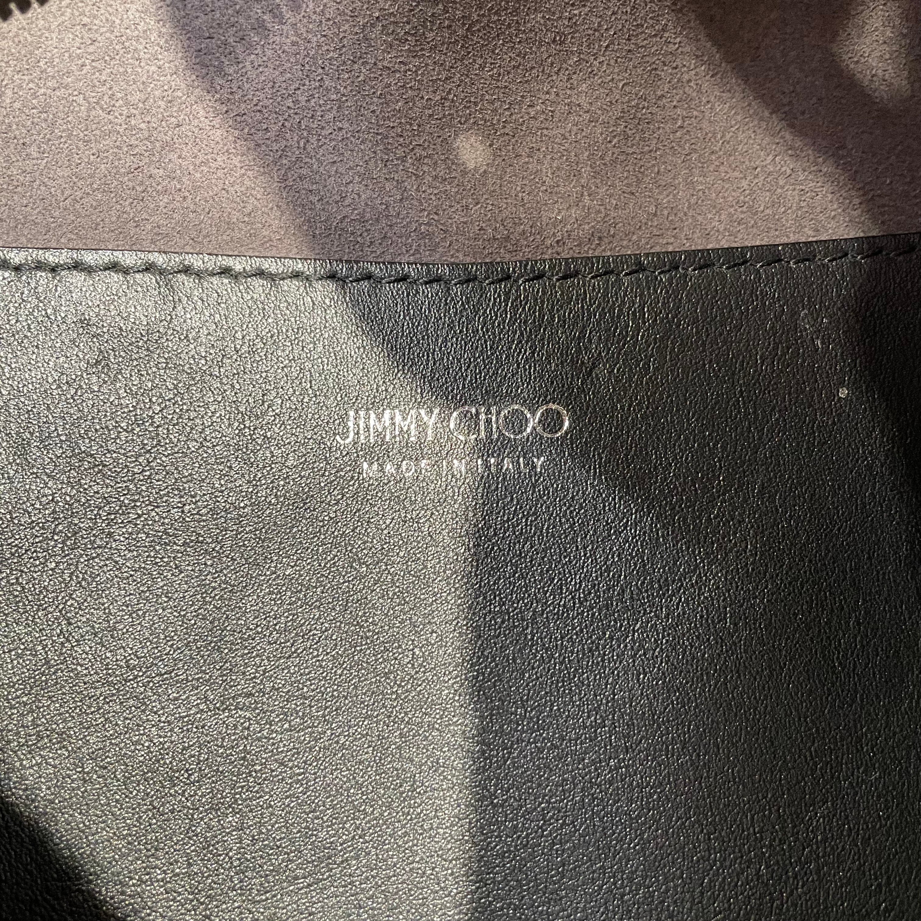 JIMMY CHOO/Bag/Leather/BLK/SHEARLING