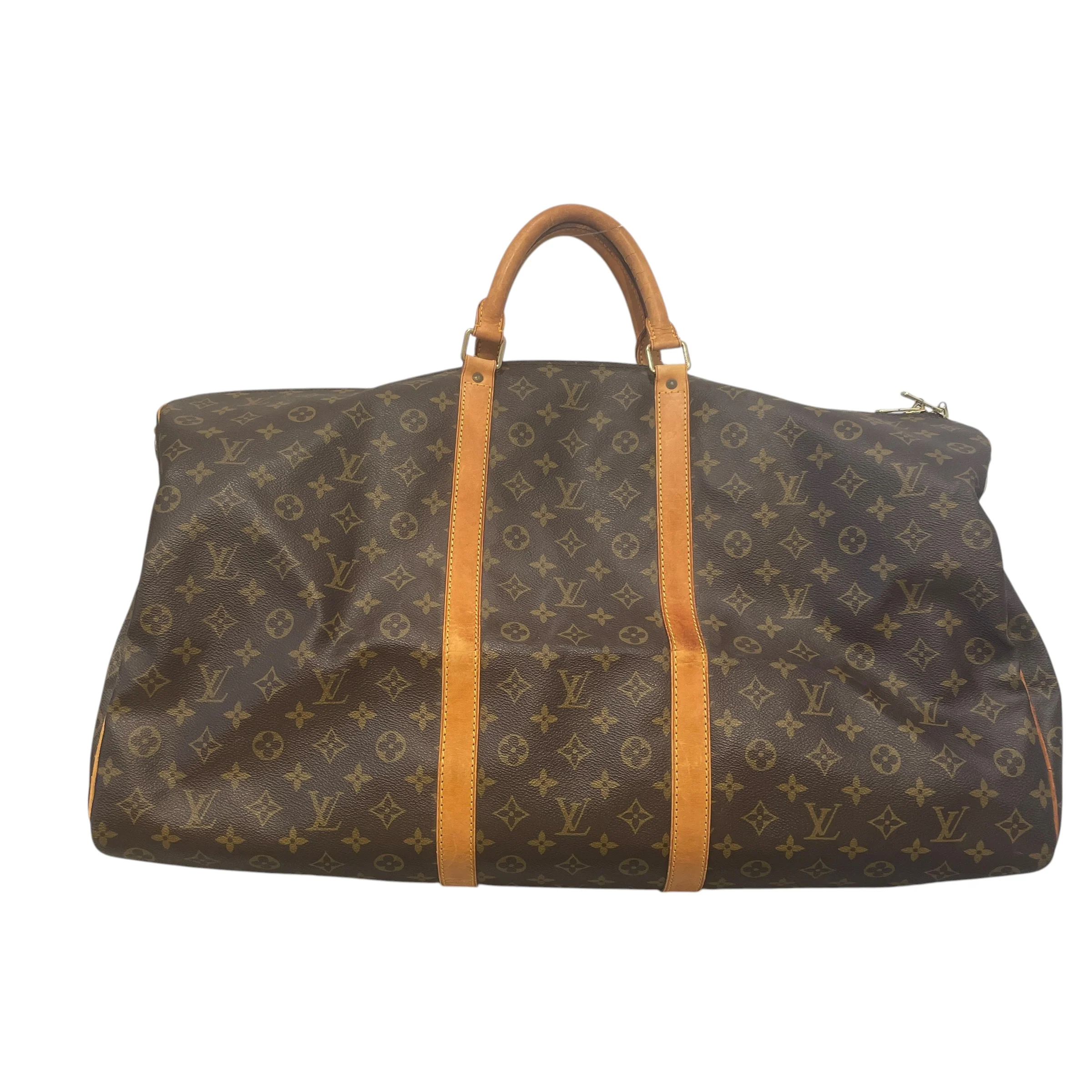 LOUIS VUITTON/Boston Bag/Monogram/Leather/BRW/Monogram 60 Keepall Boston Bag