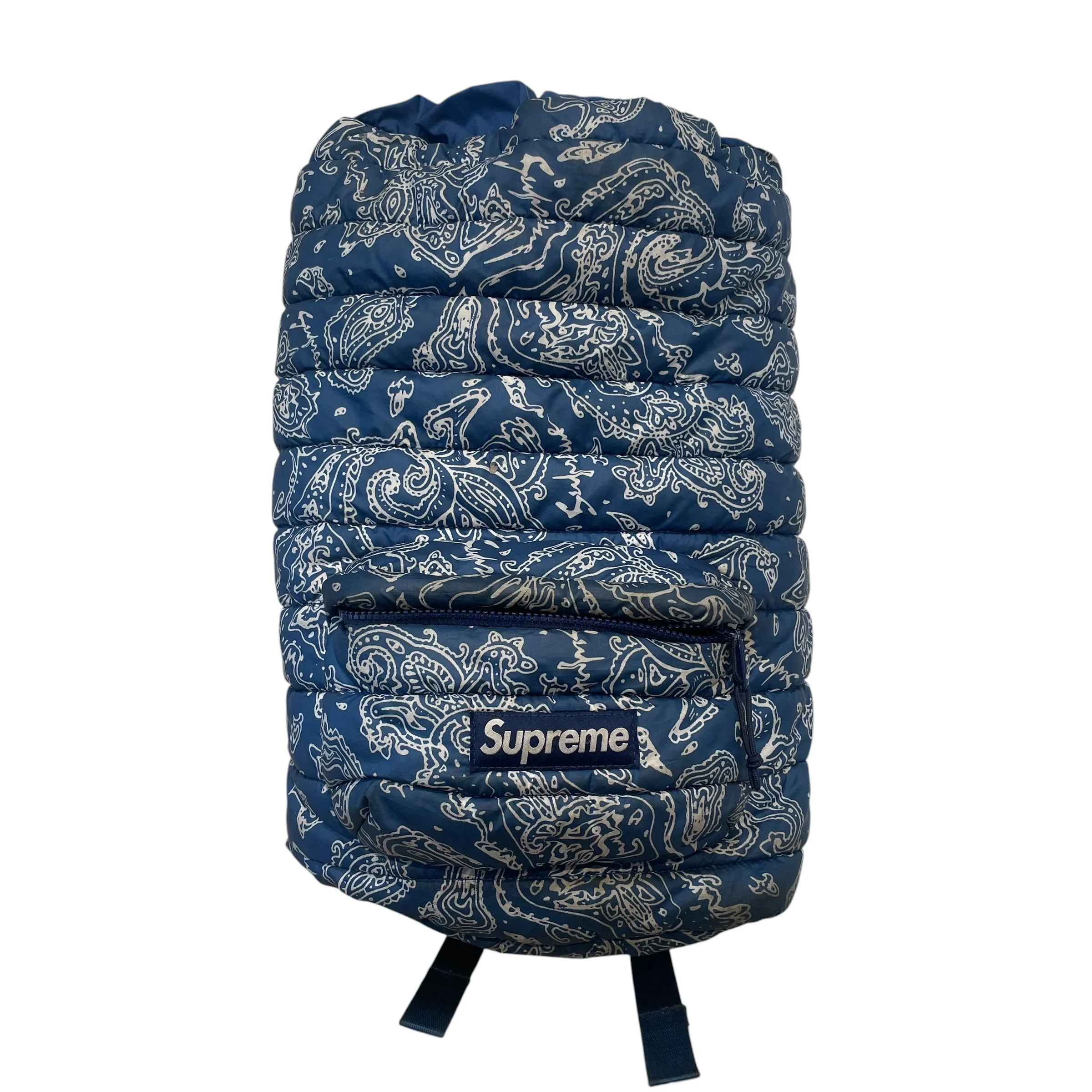 Supreme/Backpack/Paisley/Nylon/BLU/Puffer Backpack Blue Paisley