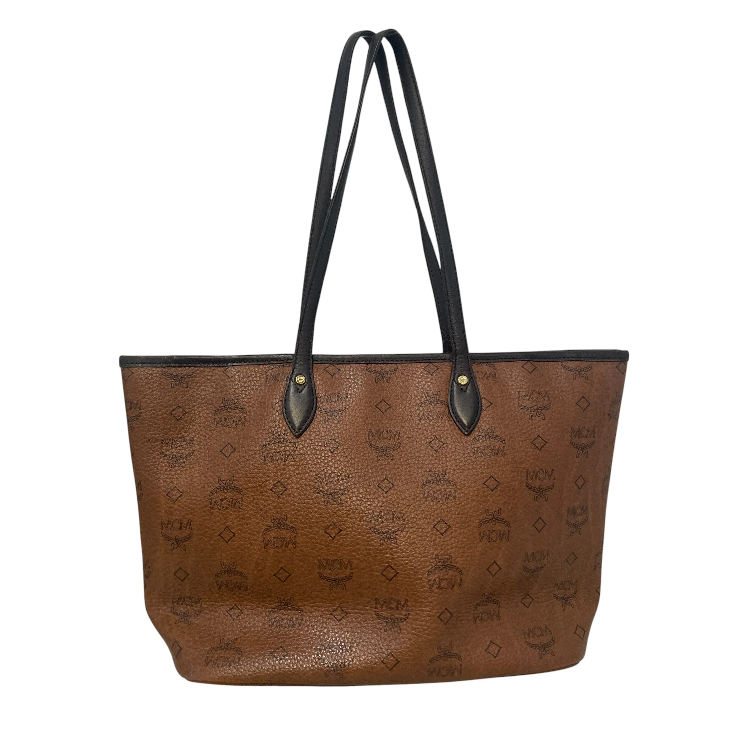MCM/Tote Bag/Monogram/Leather/BRW/Viscetos Shopping Tote