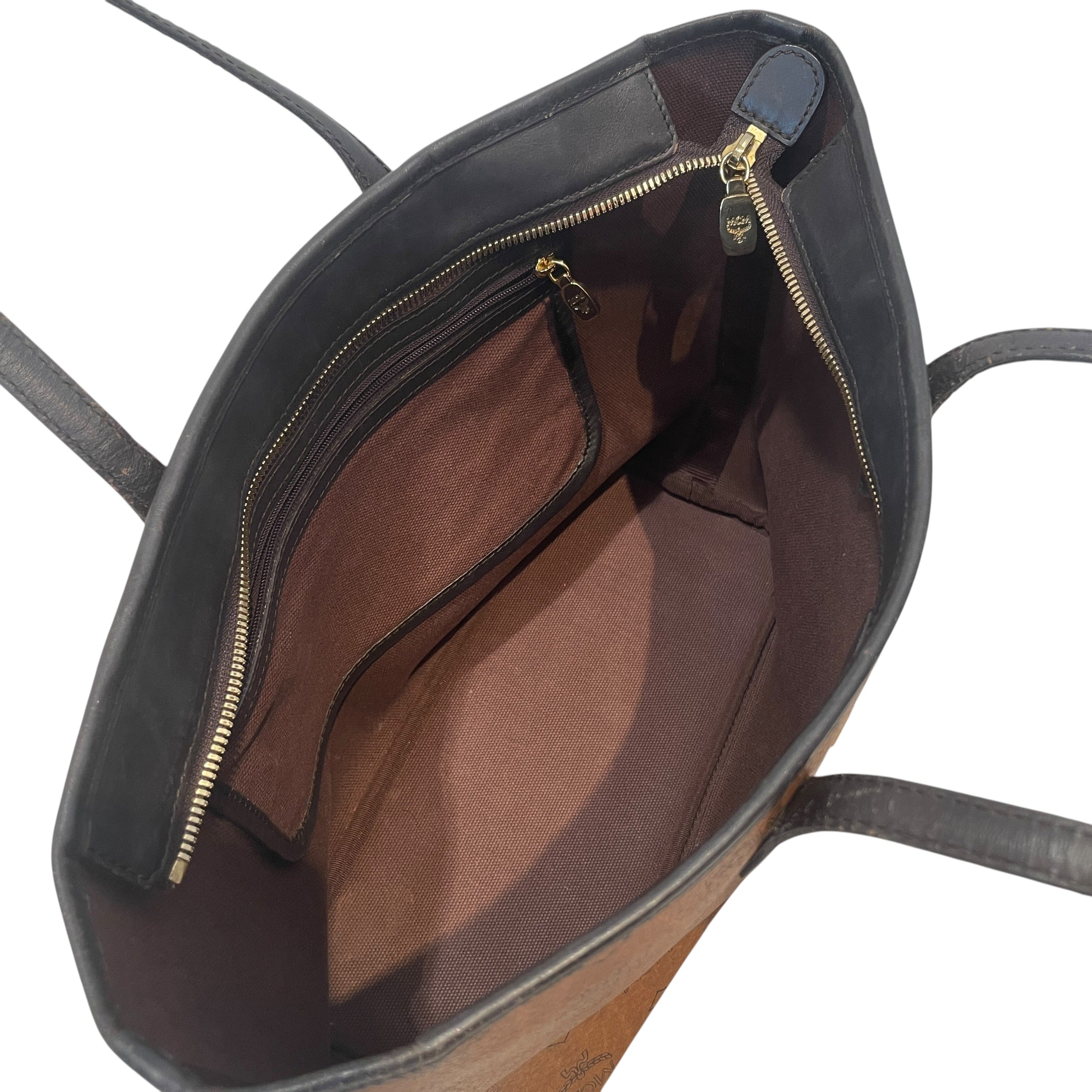 MCM/Tote Bag/Monogram/Leather/BRW/Viscetos Shopping Tote