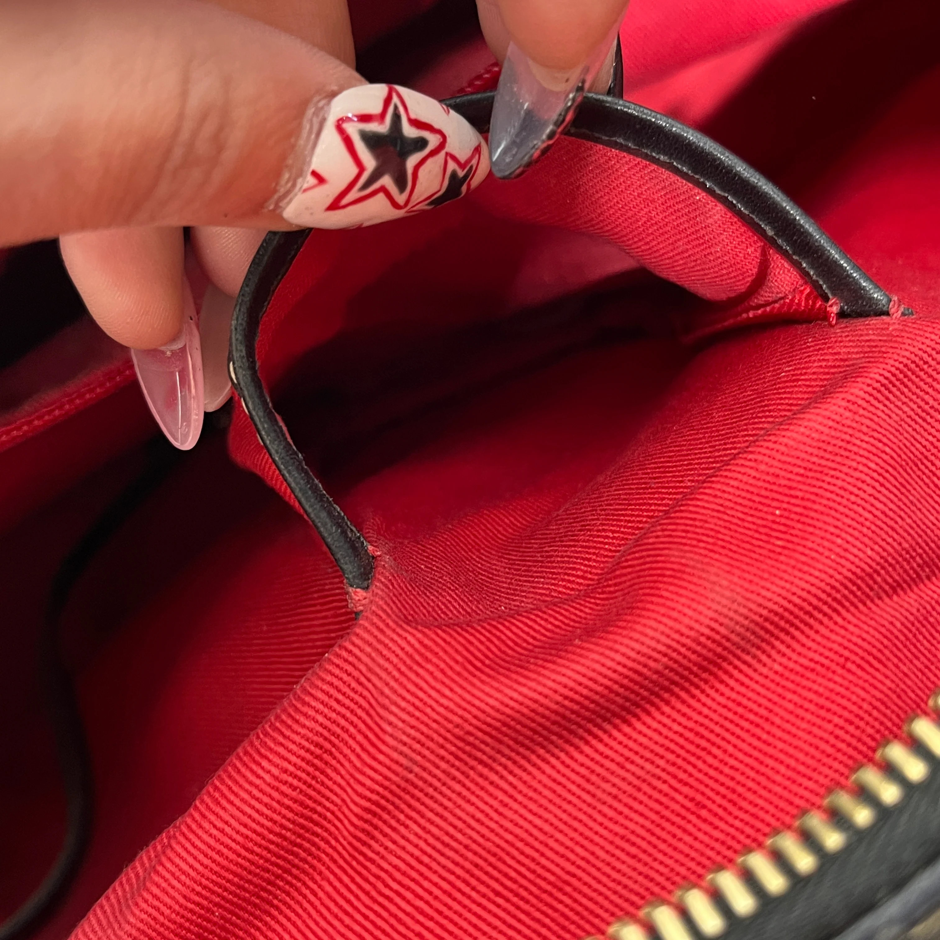 Dooney & Bourke/Tote Bag/Monogram/Cotton/BLK/Double Pocket Handbag