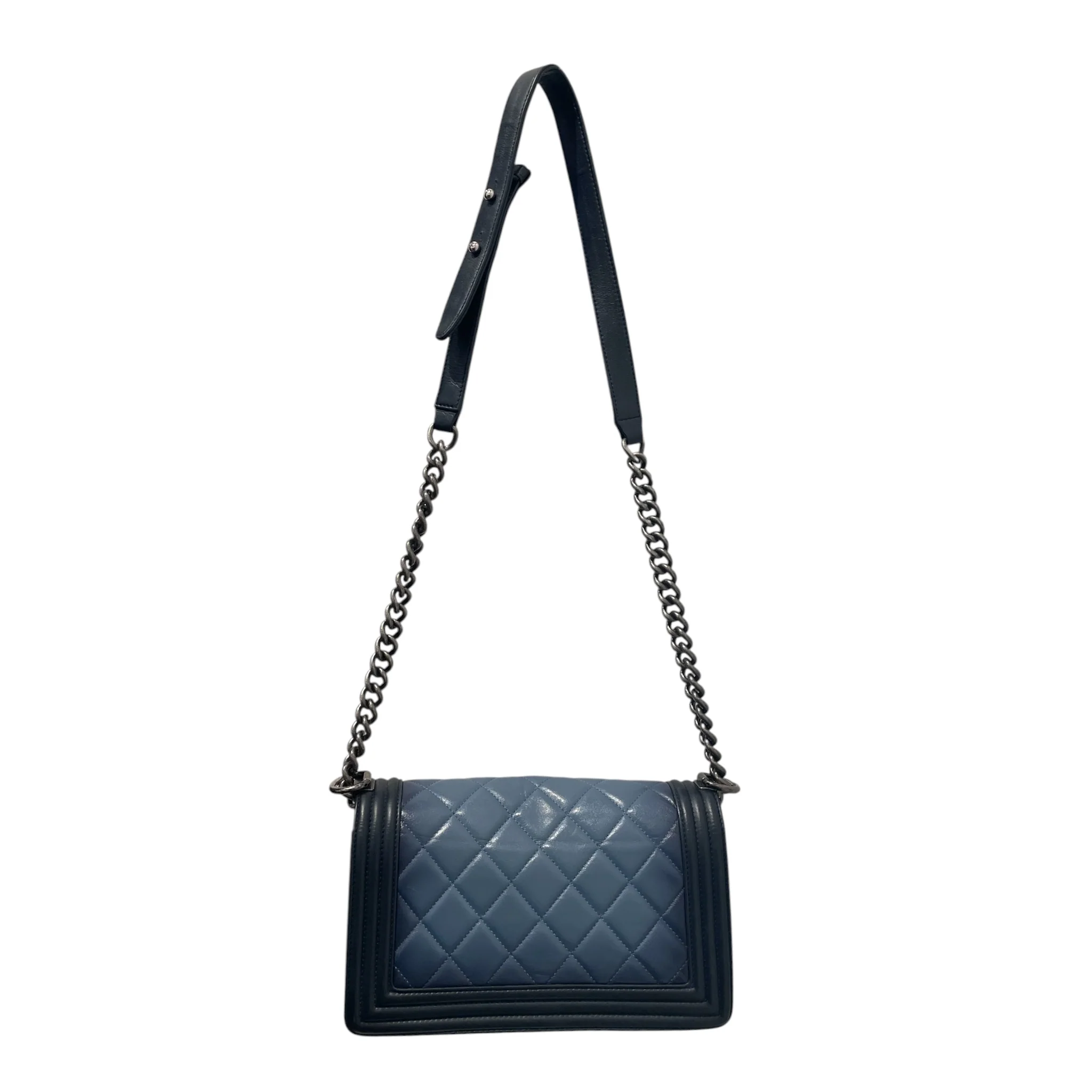 CHANEL/Cross Body Bag/Leather/BLU/19110300 OMBRE BOY BAG