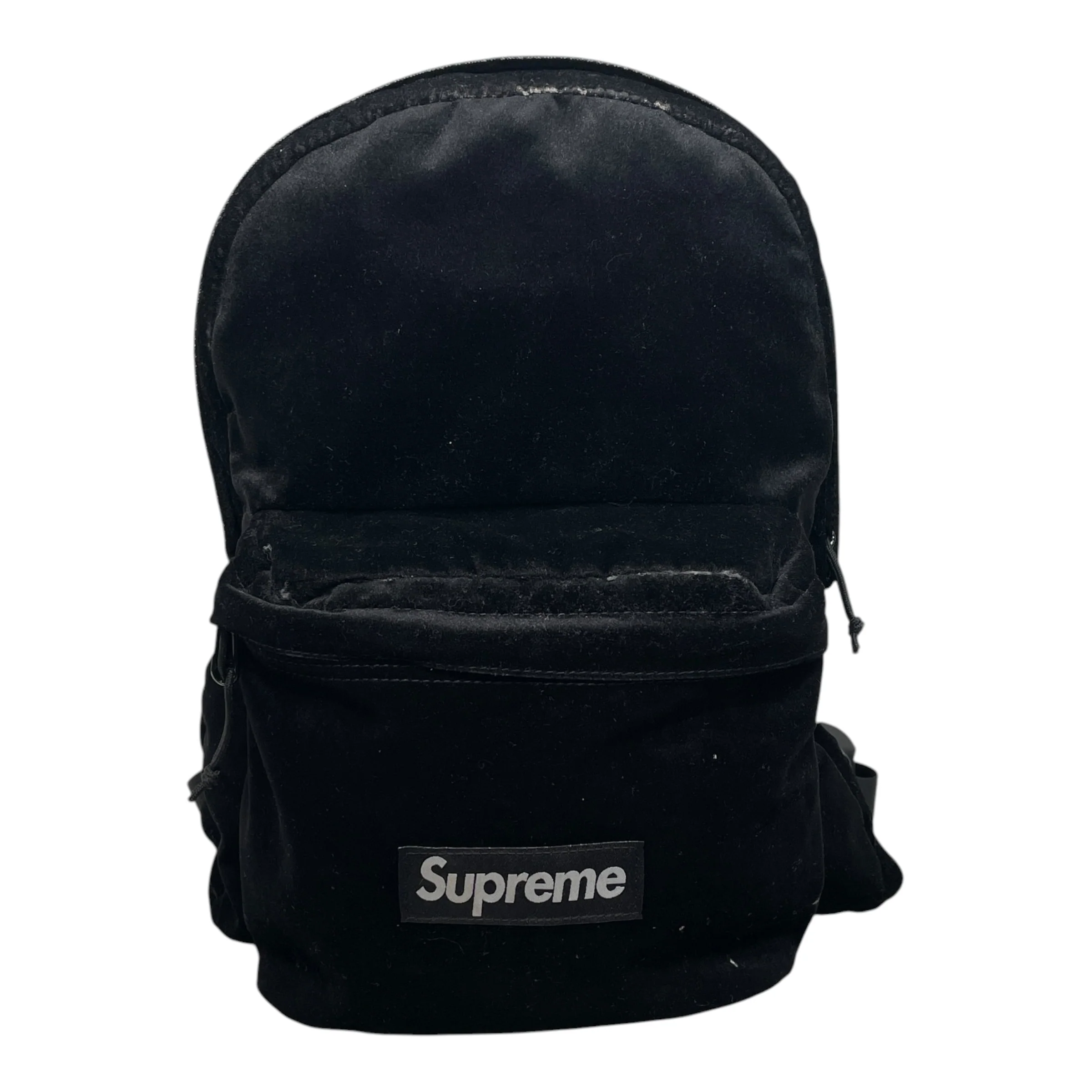 Supreme/Backpack/Velour/BLK/BOX LOGO VELOUR BACKPACK