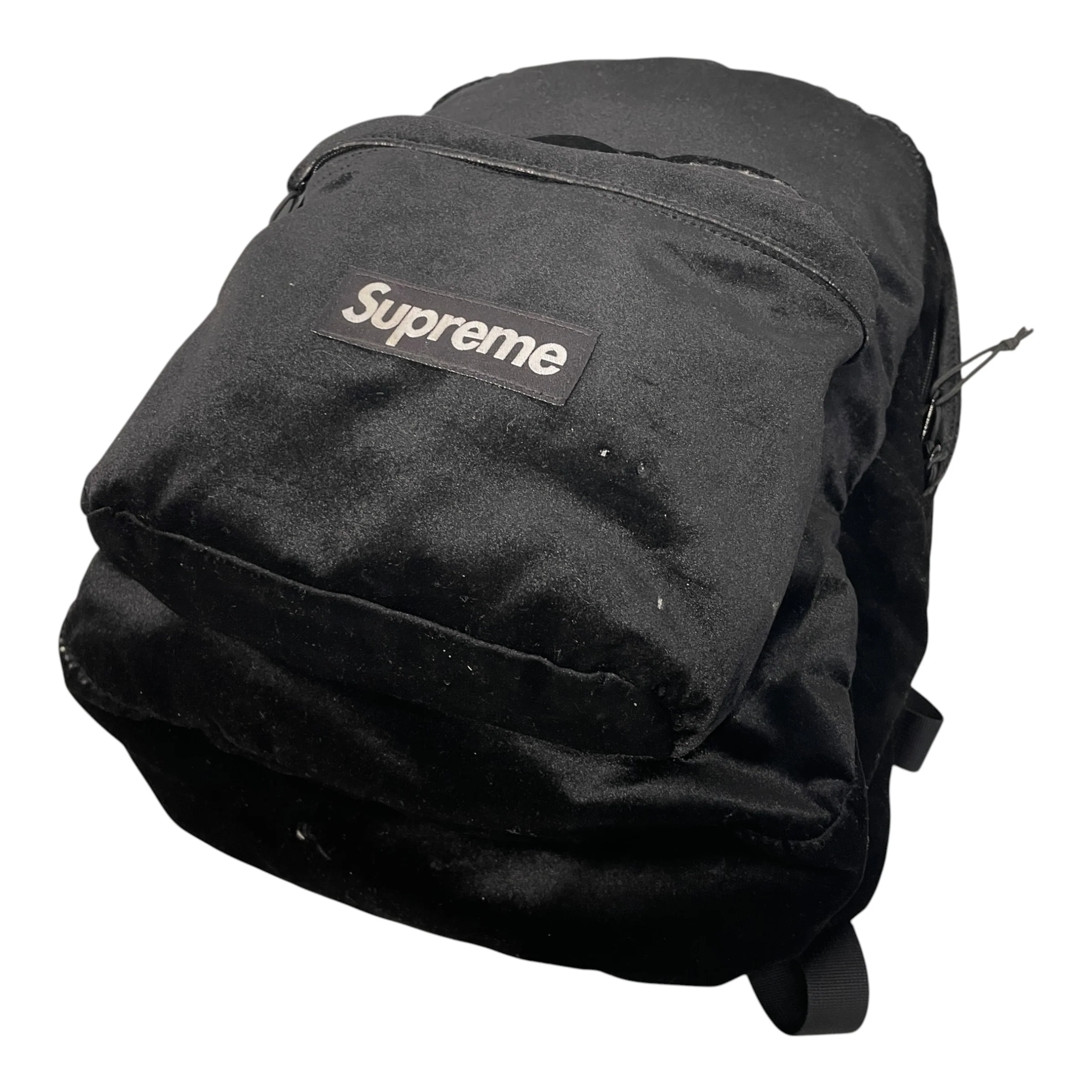 Supreme/Backpack/Velour/BLK/BOX LOGO VELOUR BACKPACK