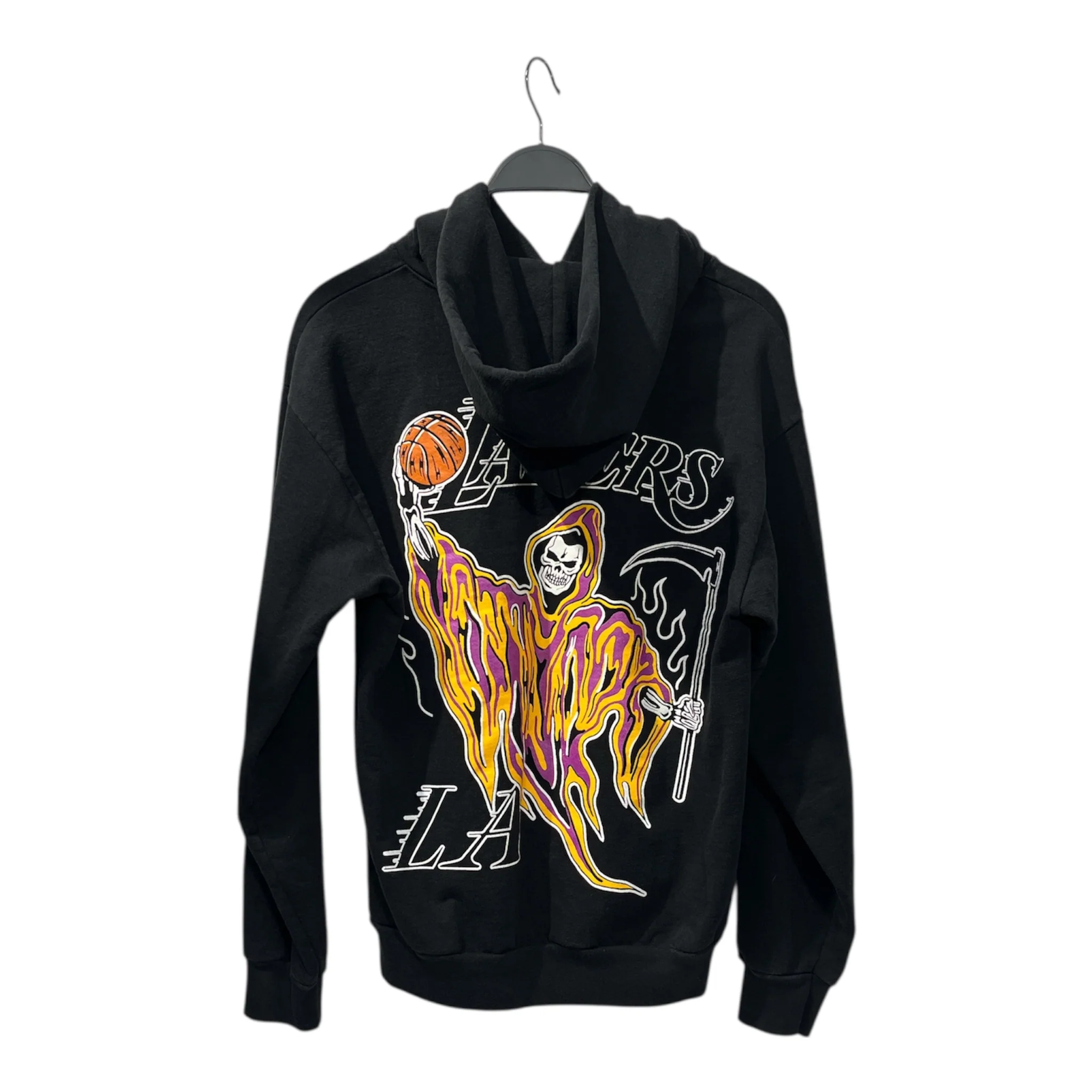 WARREN LOTAS/Hoodie/M/Graphic/Cotton/BLK/Oversize/lakers reaper graphic