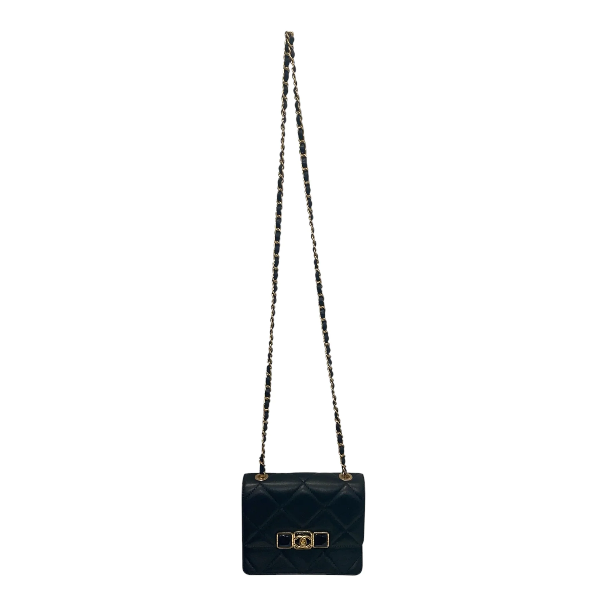 CHANEL/Hand Bag/Leather/BLK/gax4xpp4