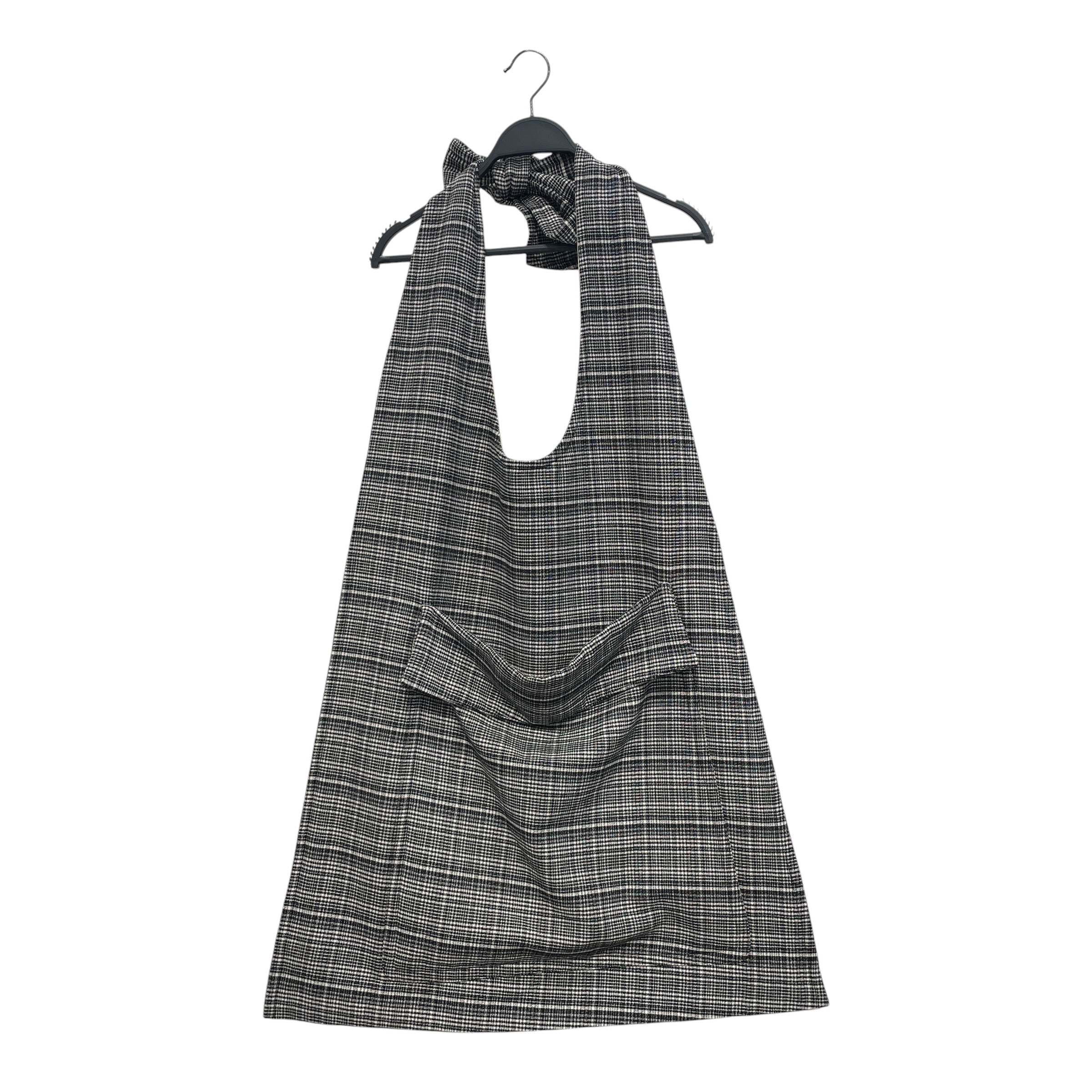 RAF SIMONS/Cross Body Bag/Glen Check/MLT/YELLOW LINED VEST BAG