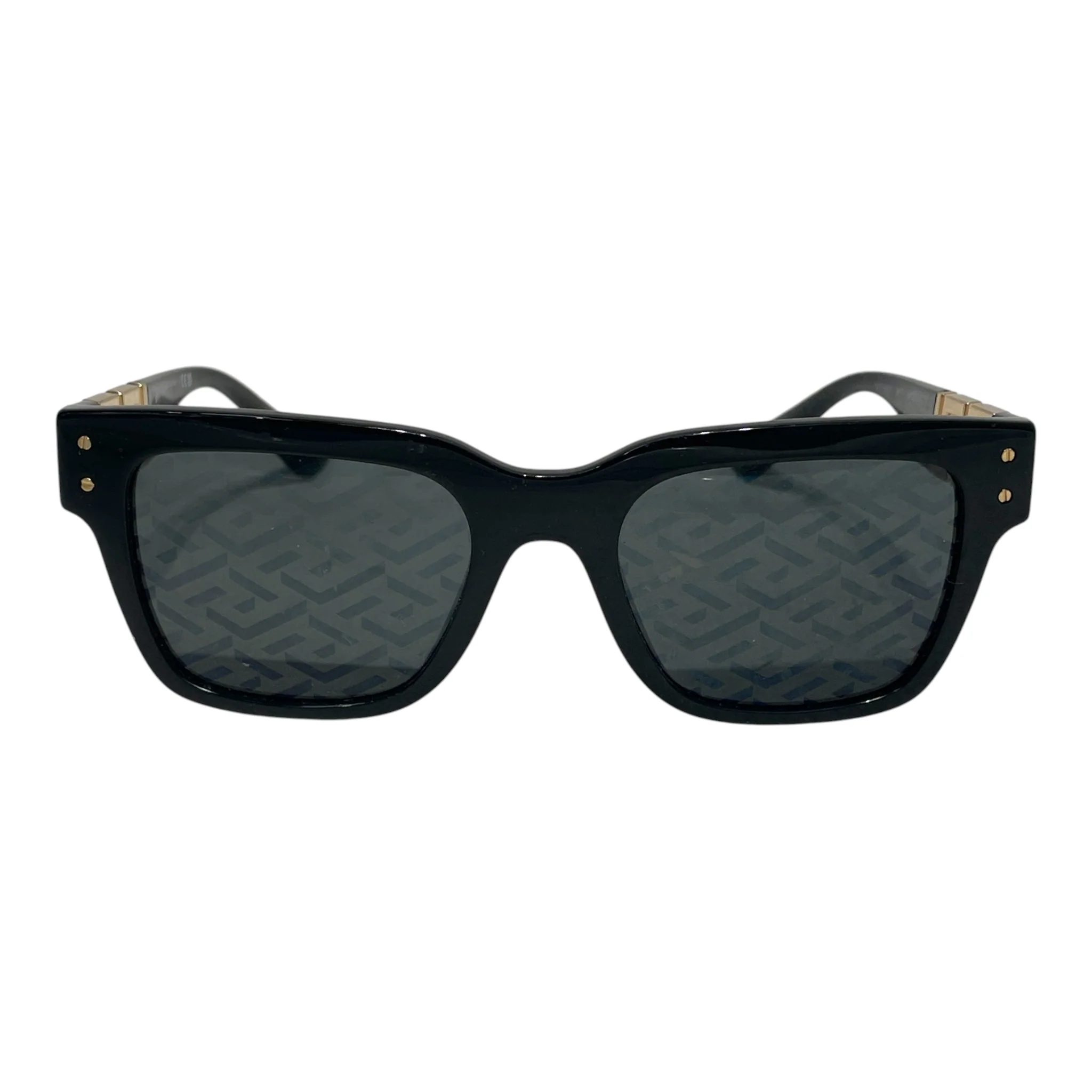 VERSACE/Sunglasses/Plastic/BLK/golddesign/printonlens