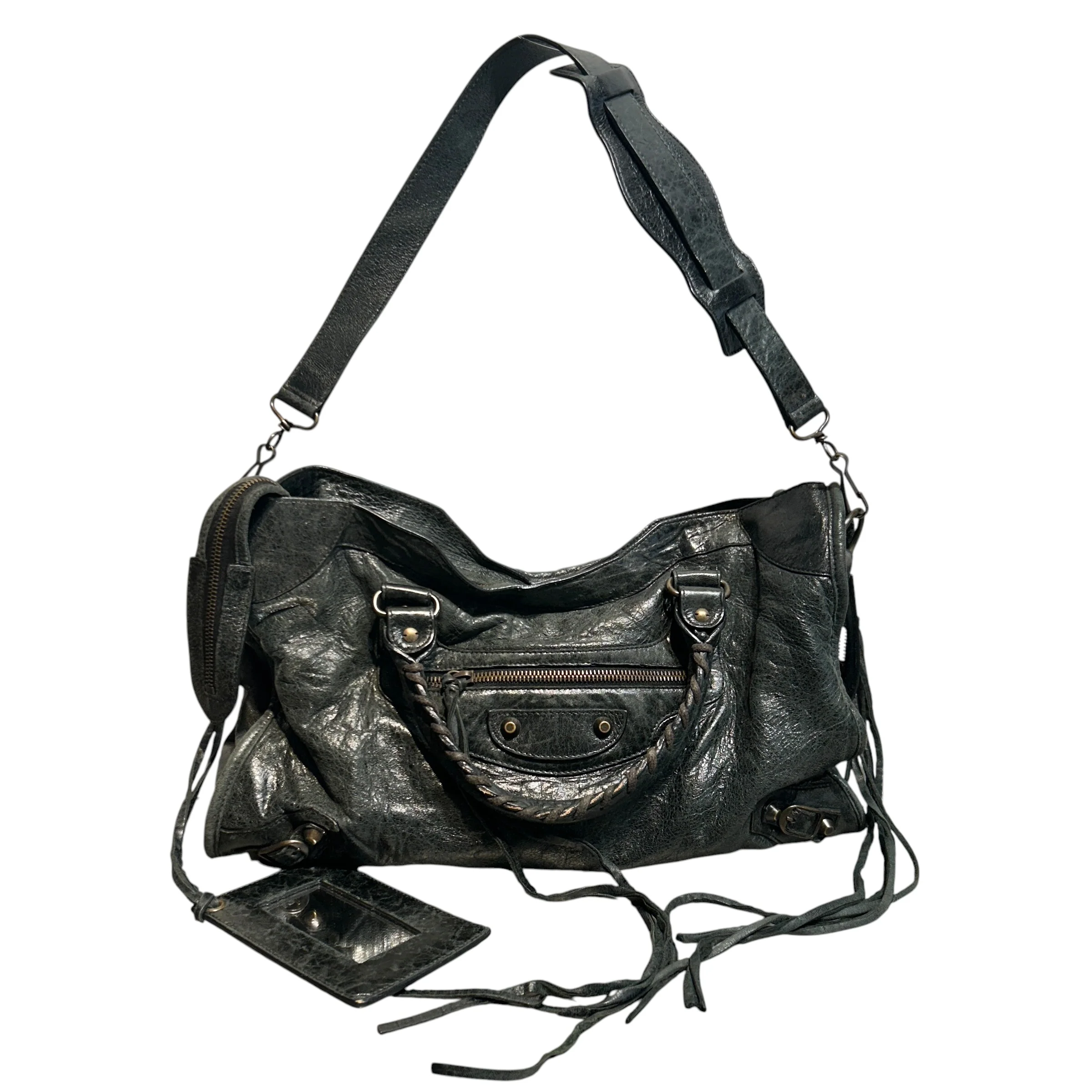 BALENCIAGA/Hand Bag/Leather/BLK/Le City Bag Medium