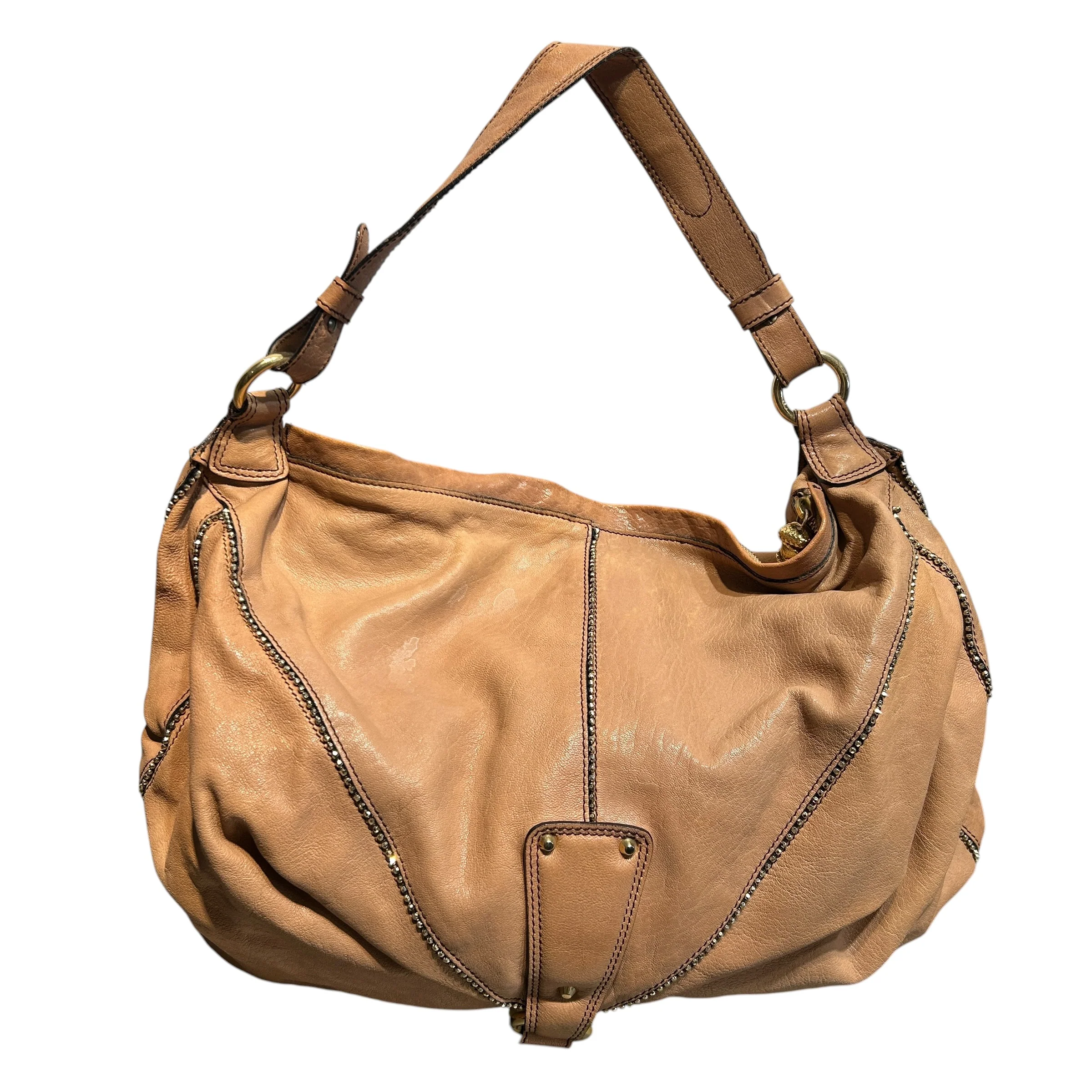 roberto cavalli/Tote Bag/Leather/CML/Hobo, Gold Beads/Synch btm