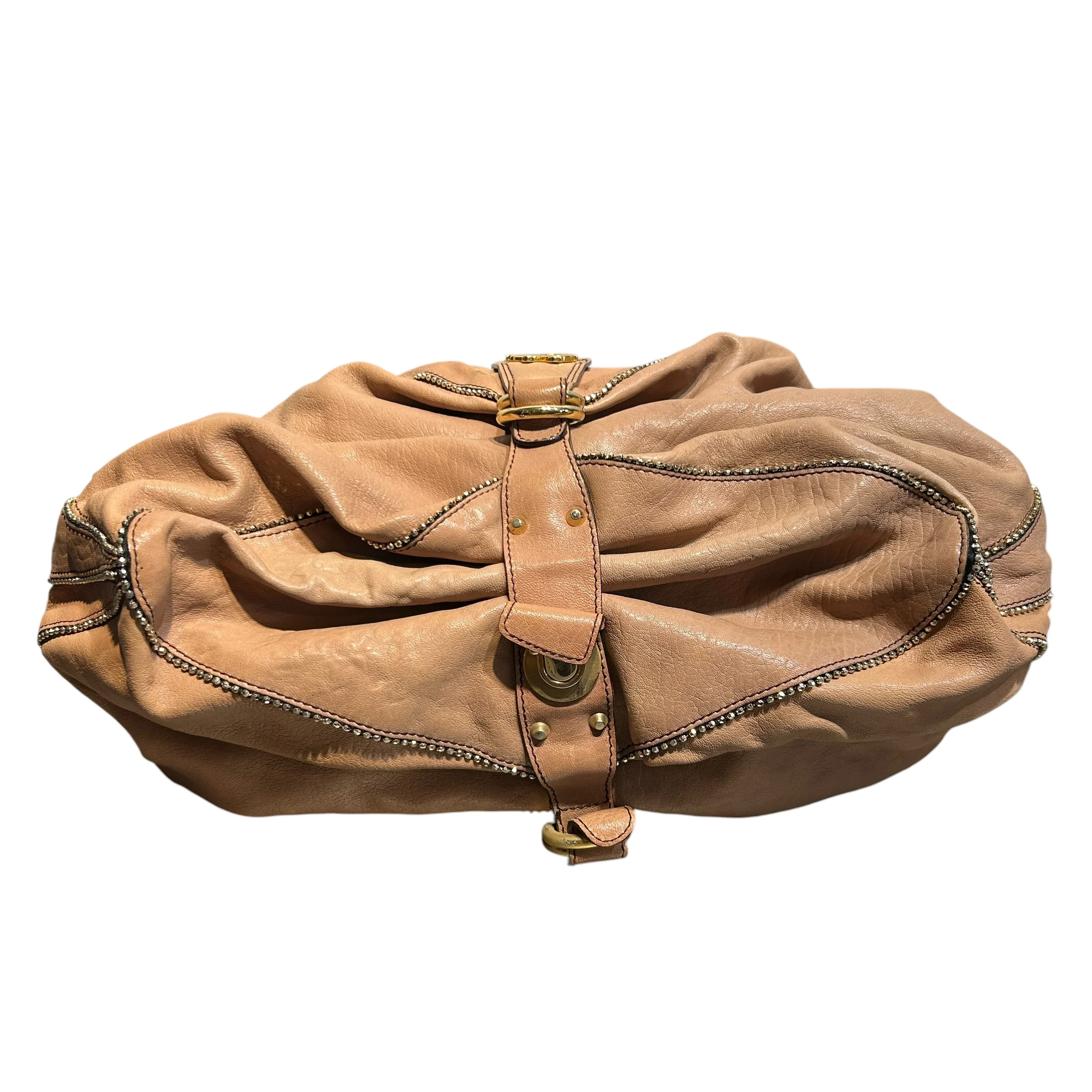 roberto cavalli/Tote Bag/Leather/CML/Hobo, Gold Beads/Synch btm