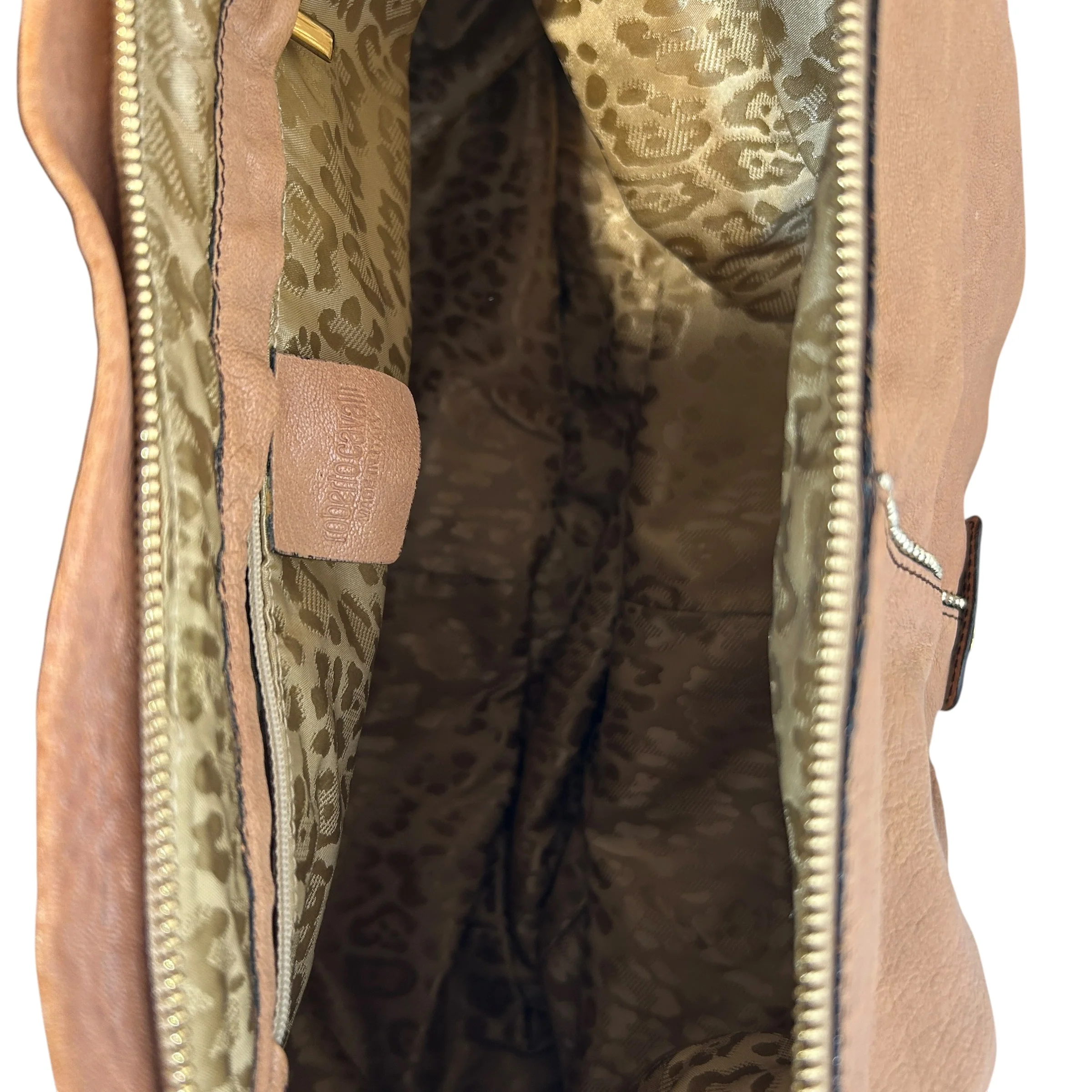 roberto cavalli/Tote Bag/Leather/CML/Hobo, Gold Beads/Synch btm